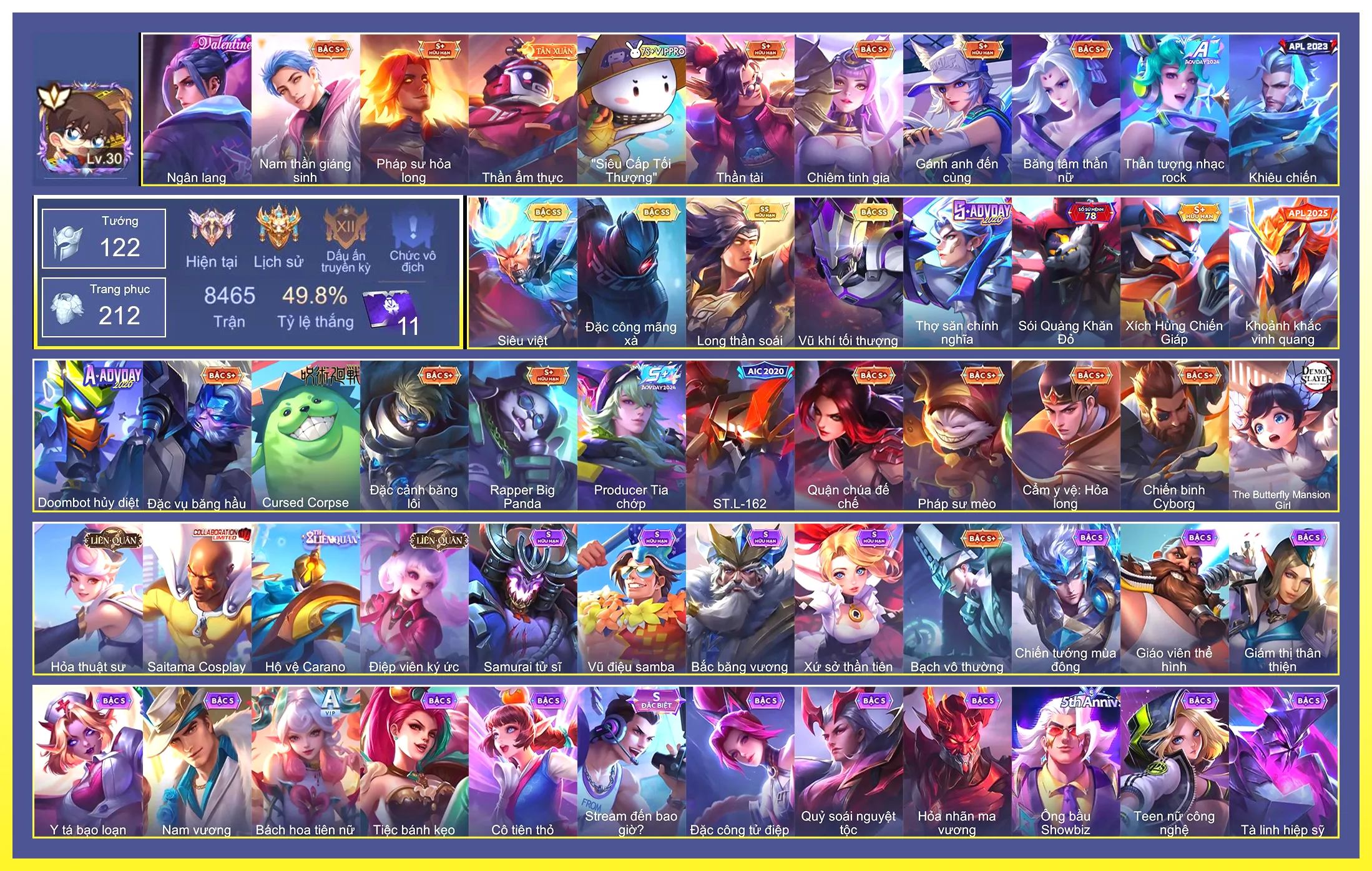 Valhein Vũ khí tối thượng, Ngộ Không Siêu việt, Yorn Long thần soái, Quillen Đặc công mãng xà…