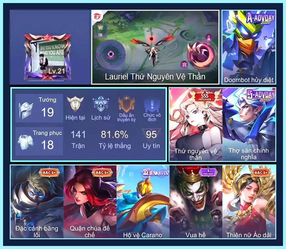 Lauriel Thứ nguyên vệ thần...TRẮNG THÔNG TIN