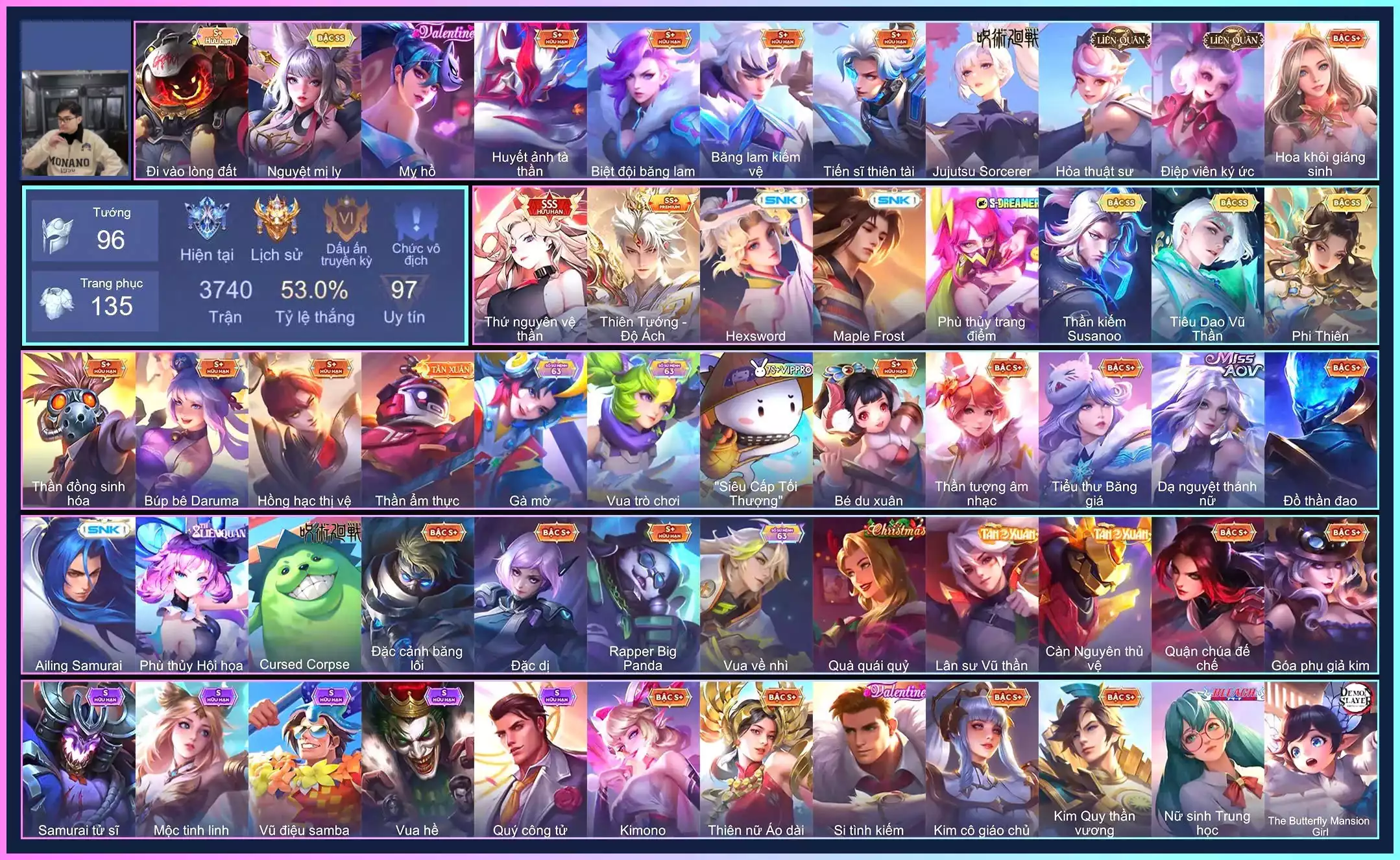 Lauriel Thứ nguyên vệ thần,Charlotte Hexsword , Ryoma Maple Frost,Billow Thiên Tướng - Độ Ách, Liliana Nguyệt mị ly, Lauriel Phi thiên, Richter Kiếm thần Susanoo, Tulen Tiêu Dao Vũ Thần