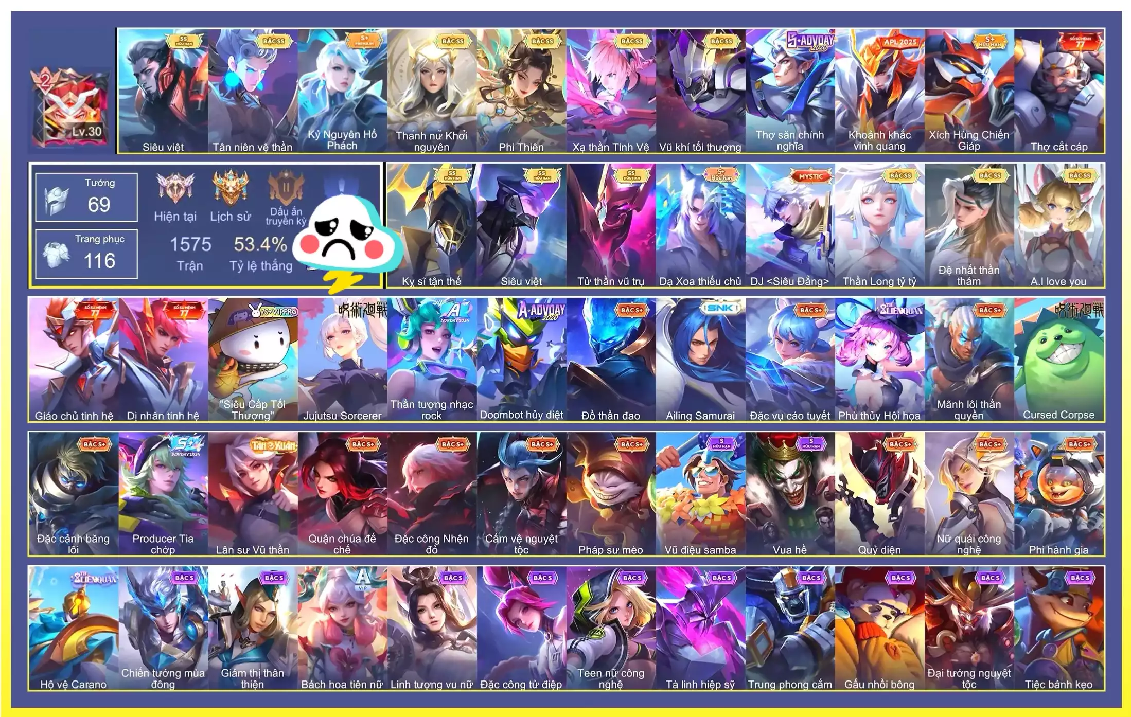 Valhein Vũ khí tối thượng, Valhein Đệ nhất thần thám, Violet Thần long tỷ tỷ, Triệu Vân Kỵ sĩ tận thế, Veera A.I Love you, Murad Siêu việt, Tulen Tân niên vệ thần, Hayate Tử thần vũ trụ, Zephys Siêu việt, Lauriel Phi thiên, Laville Xạ Thần Tinh Vệ…