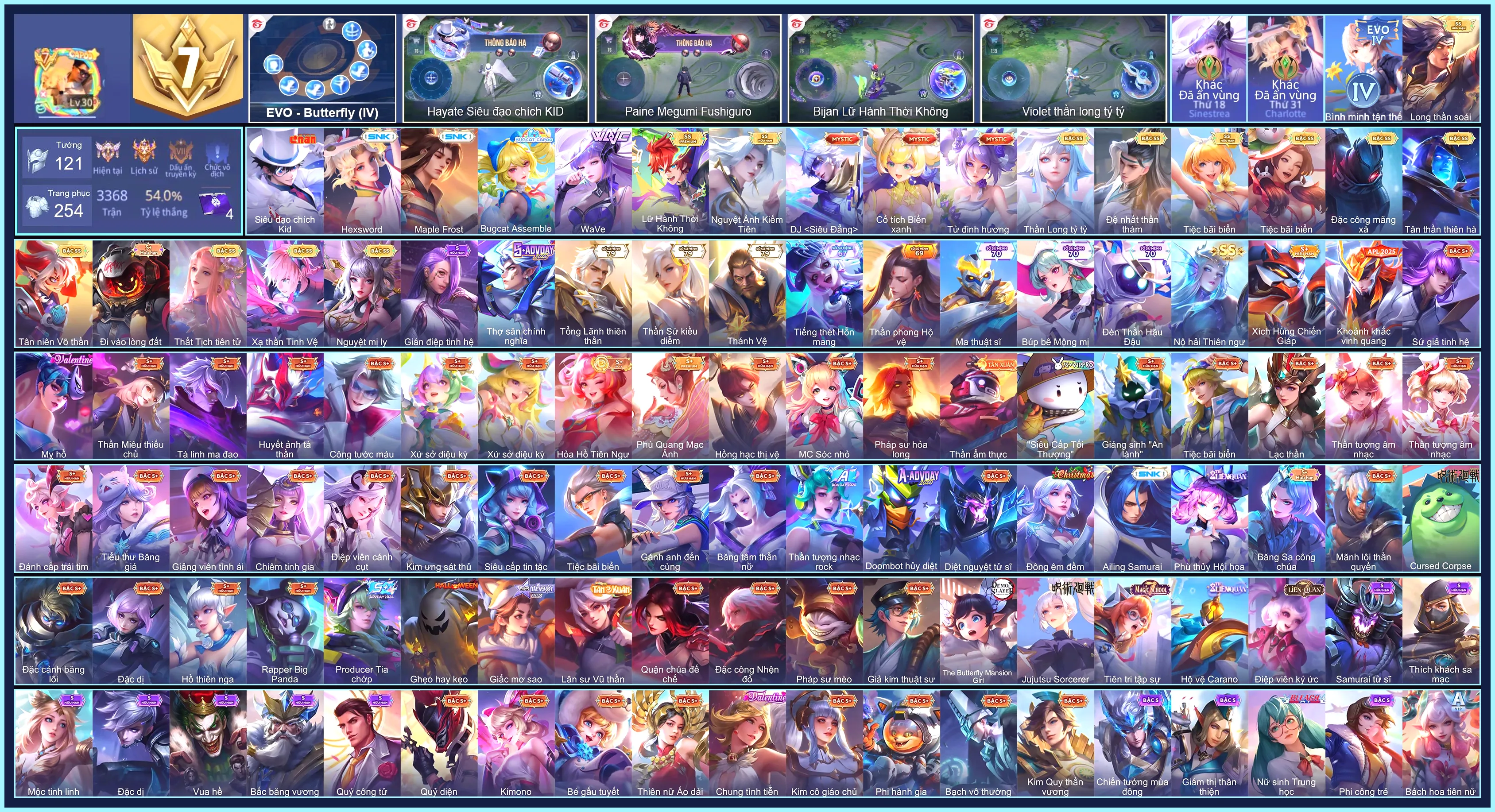 Hayate Siêu đạo chích Kid, Charlotte Hexsword, Ryoma Maple Frost... CHƯA CCCD