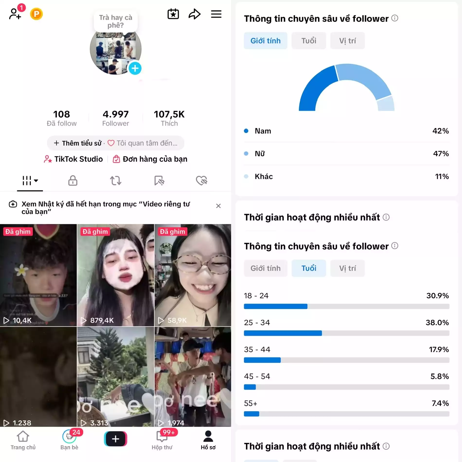 Account TikTok thật, chất lượng cao – tương tác mượt, lên xu hướng dễ. Đổi được Tên - Avt - Username. Trắng thông tin, hỗ trợ liên kết thông tin chính chủ.