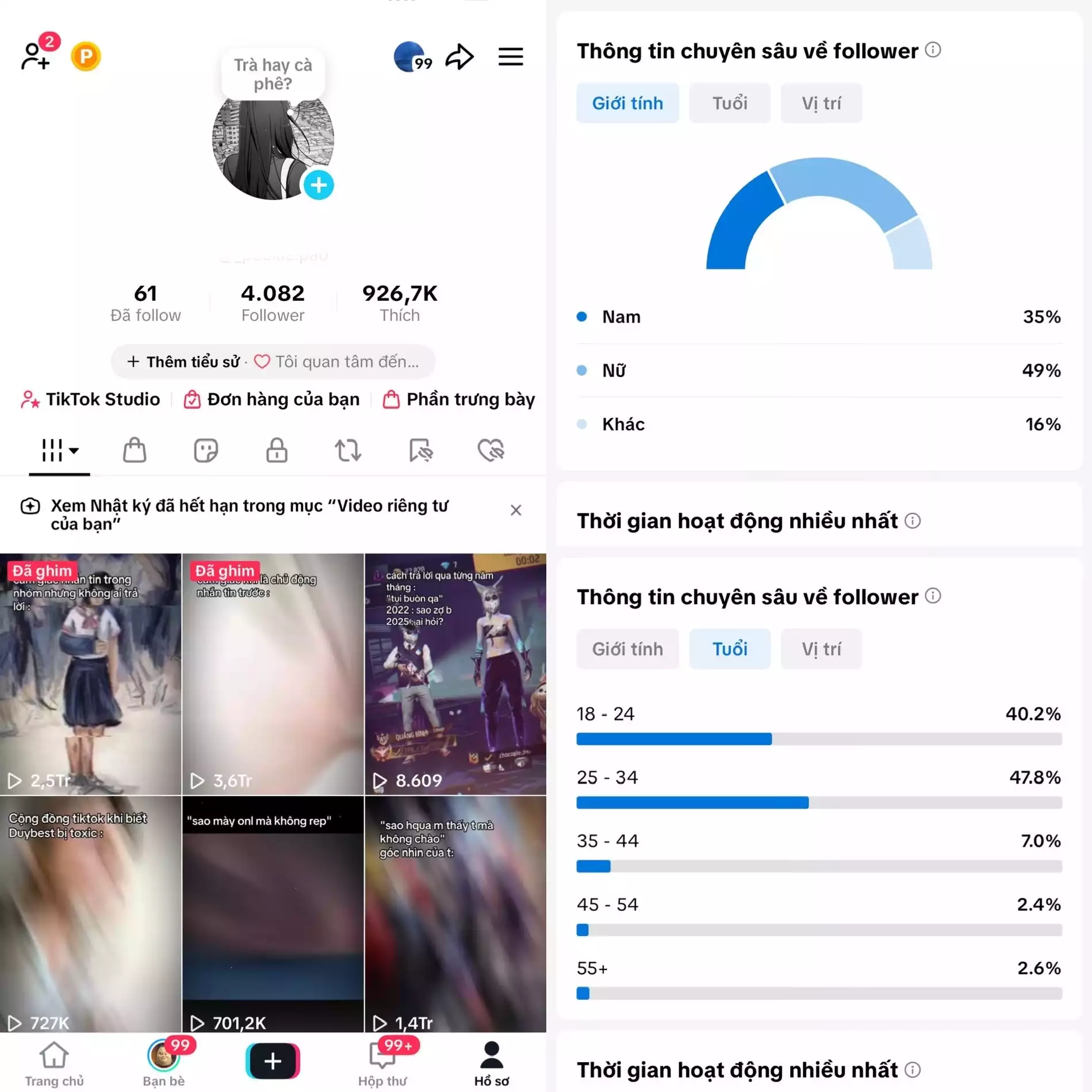 Account TikTok thật, chất lượng cao – tương tác mượt, lên xu hướng dễ. Đổi được Tên - Avt - Username. Trắng thông tin, hỗ trợ liên kết thông tin chính chủ.