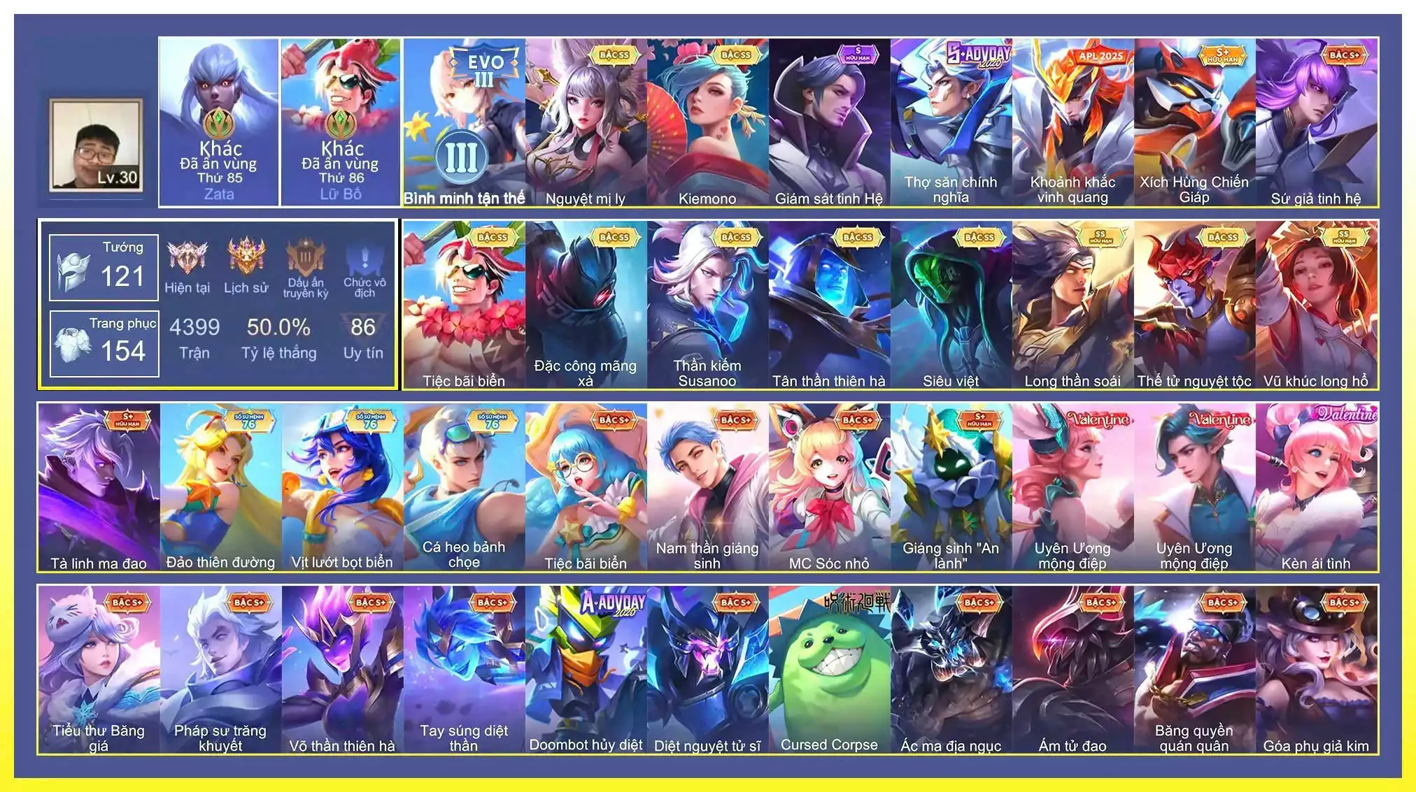 Lữ Bố Tiệc Bãi Biển, Richter Sasunoo, Arum Long Hổ, Yonr Long Thần Soái,...dàn ss xịn