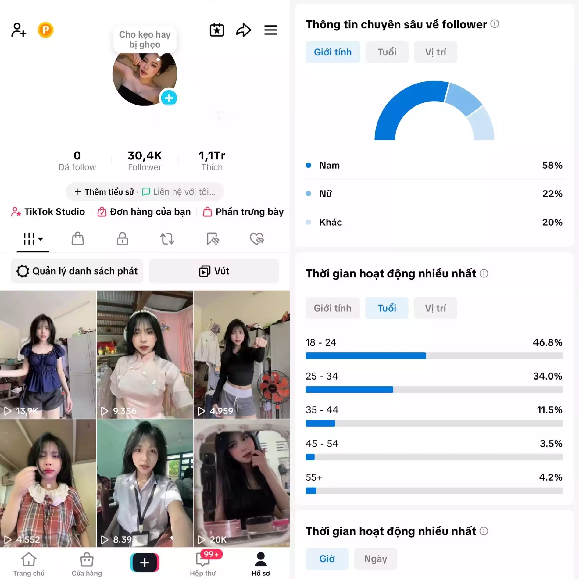 Account TikTok thật, chất lượng cao – tương tác mượt, lên xu hướng dễ. Đổi được Tên - Avt - Username. Trắng thông tin, hỗ trợ liên kết thông tin chính chủ.