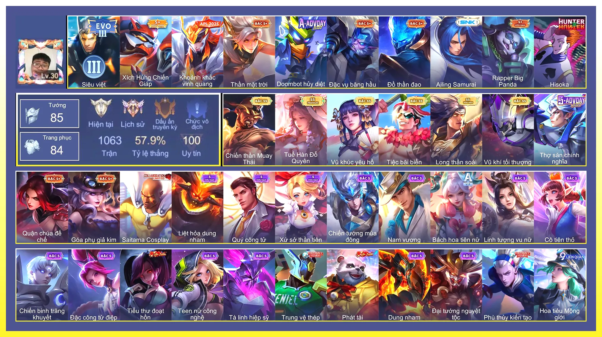 Điêu thuyền đỗ quyên, Raz thái, Tel vũ khúc, Yorn long thần soái….