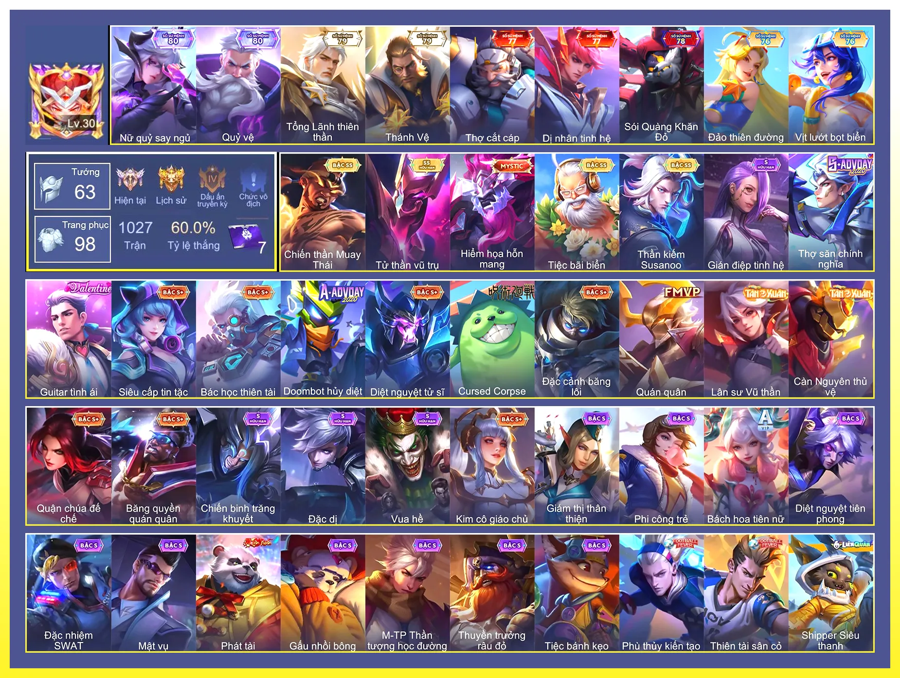 Ảnh Gildur Tiệc Bãi Biển, Hayate Tử thần vũ trụ, Raz Chiến thần Muay Thái, Richter Kiếm thần Susanoo…