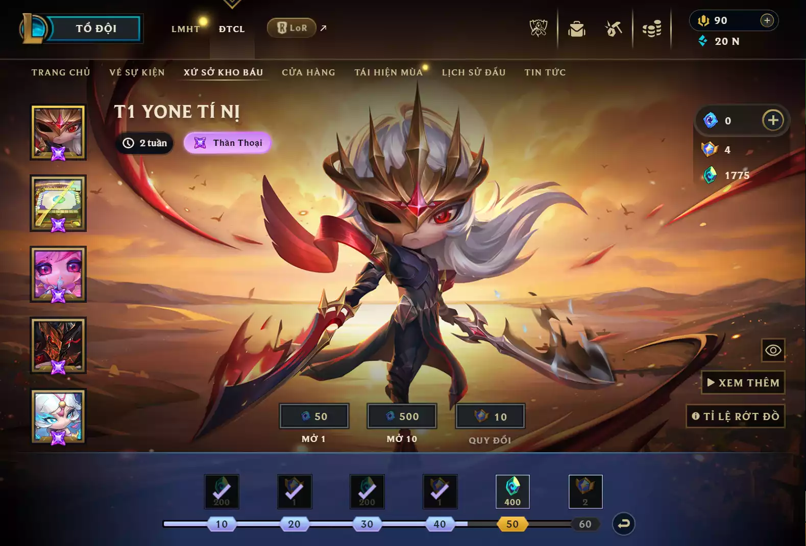 Ảnh ACC TFT: Yone Thần Kiếm Tí Nị - Hàng Hiệu, Sân Đấu Giấc Mơ Demacia Của Lux, Chưởng Lực Thần Kiếm Đoạt Mệnh Hàng Hiệu... Dư 4 Huy Chương