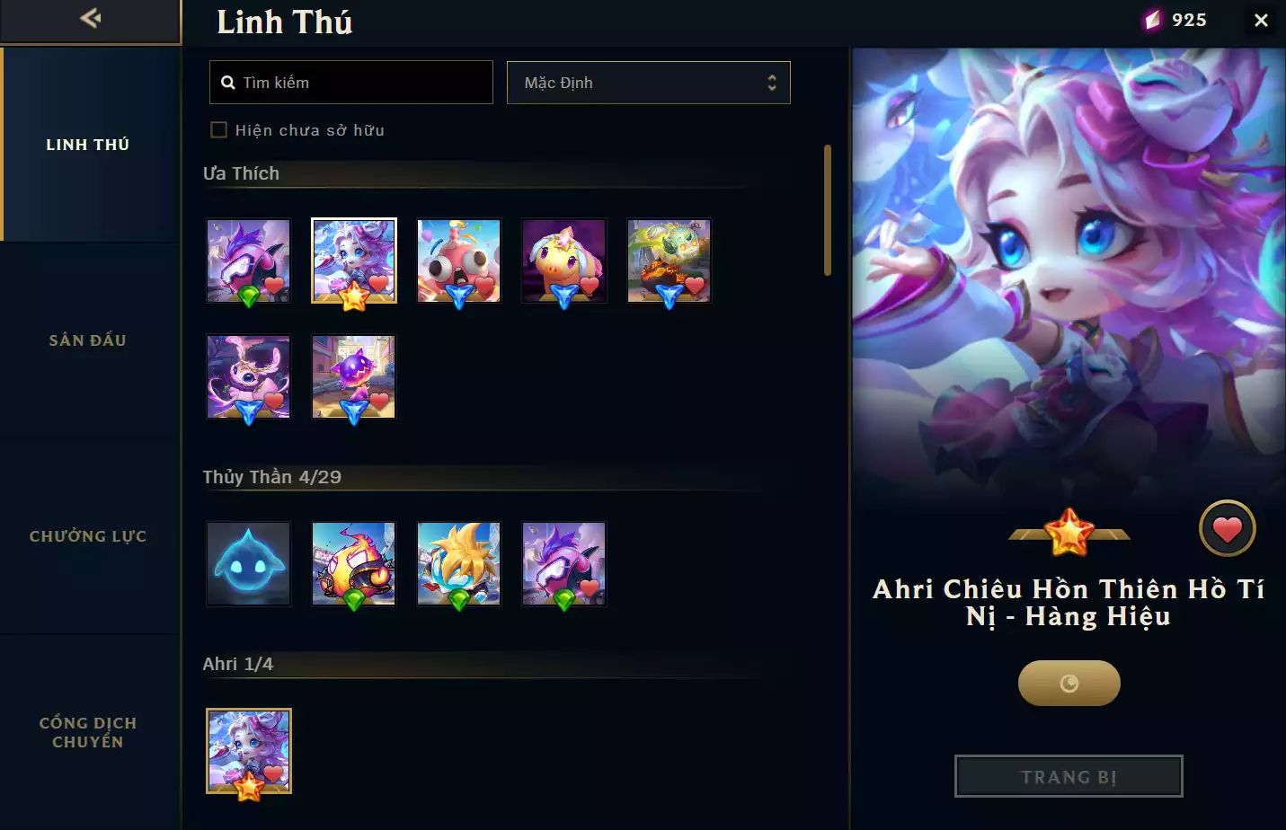 Ảnh ACC TFT: Ahri Chiêu Hồn Thiên Hồ Tí Nị - Hàng Hiệu...