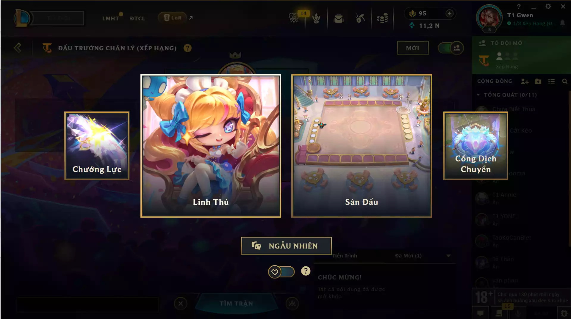 ACC TFT VIP: Combo Gwen Hàng Hiệu, Combo Yone Hàng Hiệu, Combo Yasuo Hàng Hiệu, T1 Orianna, Jhin Vũ Trụ Hắc Ám Đột Phá, Tristana Pháo Thủ Pengu Tí Nị... CÓ GMAIL GỐC