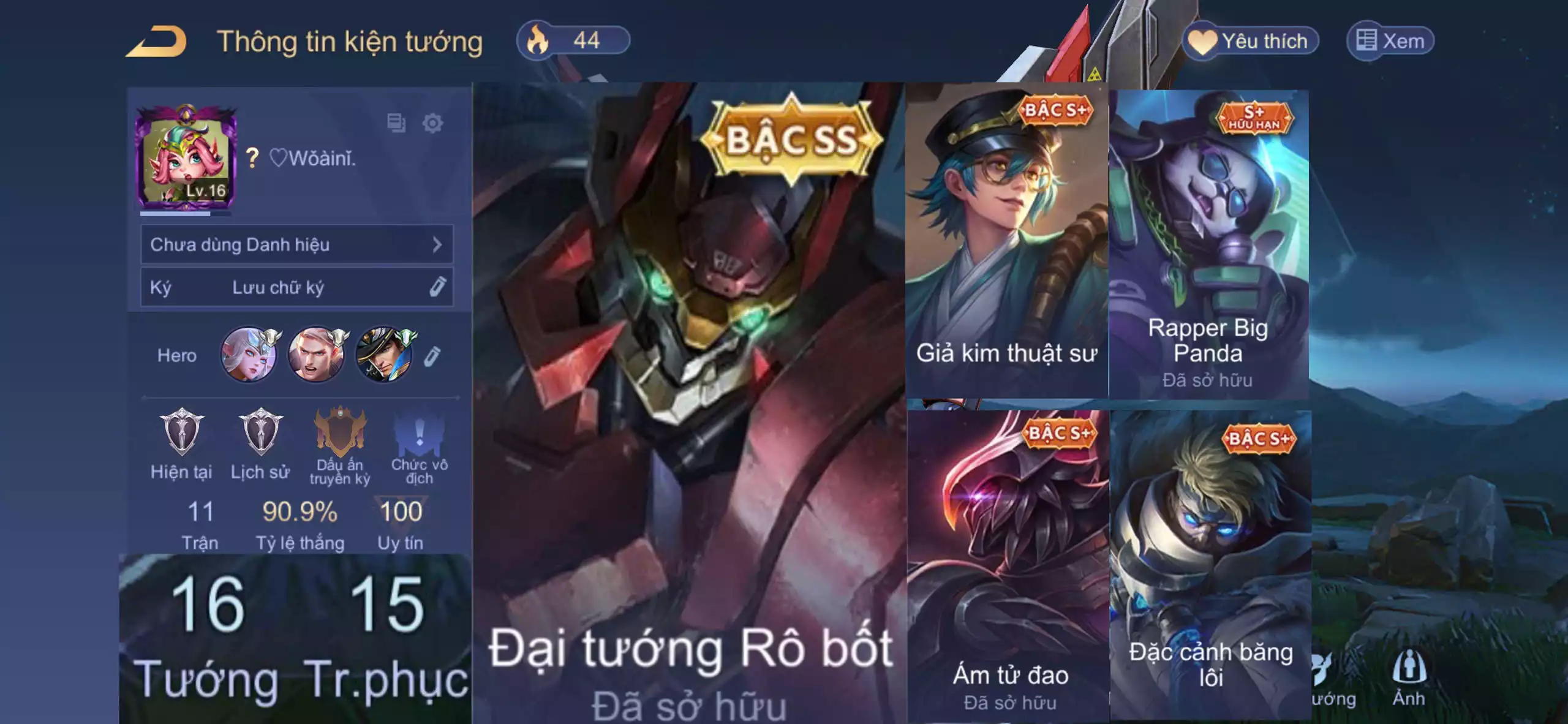 Maloch Đại Tướng Robot,...Trắng all thông tin