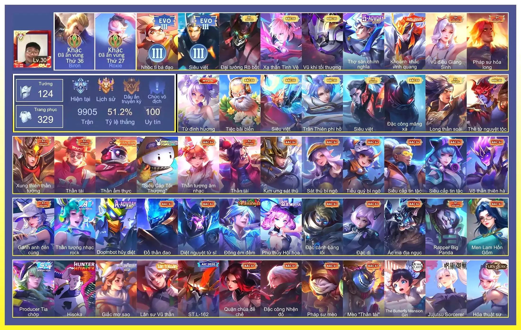 Elsu phi hồ, Cap tử đinh hương, Maloch rô bốt, Yorn nguyệt tộc, Yorn long thần soái…