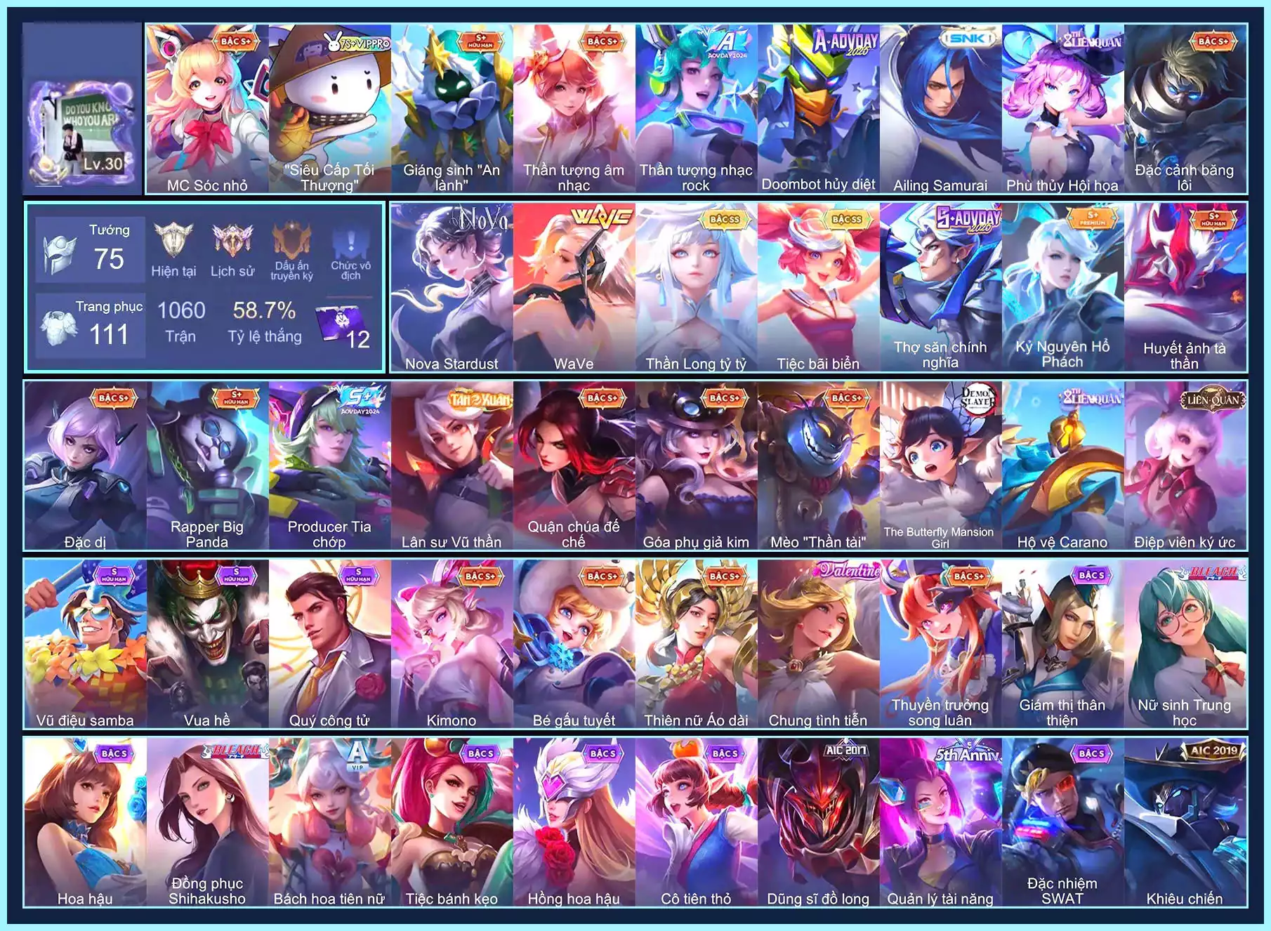 CHAM NỮ BÉ, Sephera NoVa Stardust,  Krixi Tiệc Bãi Biển, Violet Thần long tỷ tỷ, Yena WaVe...TRẮNG THÔNG TIN