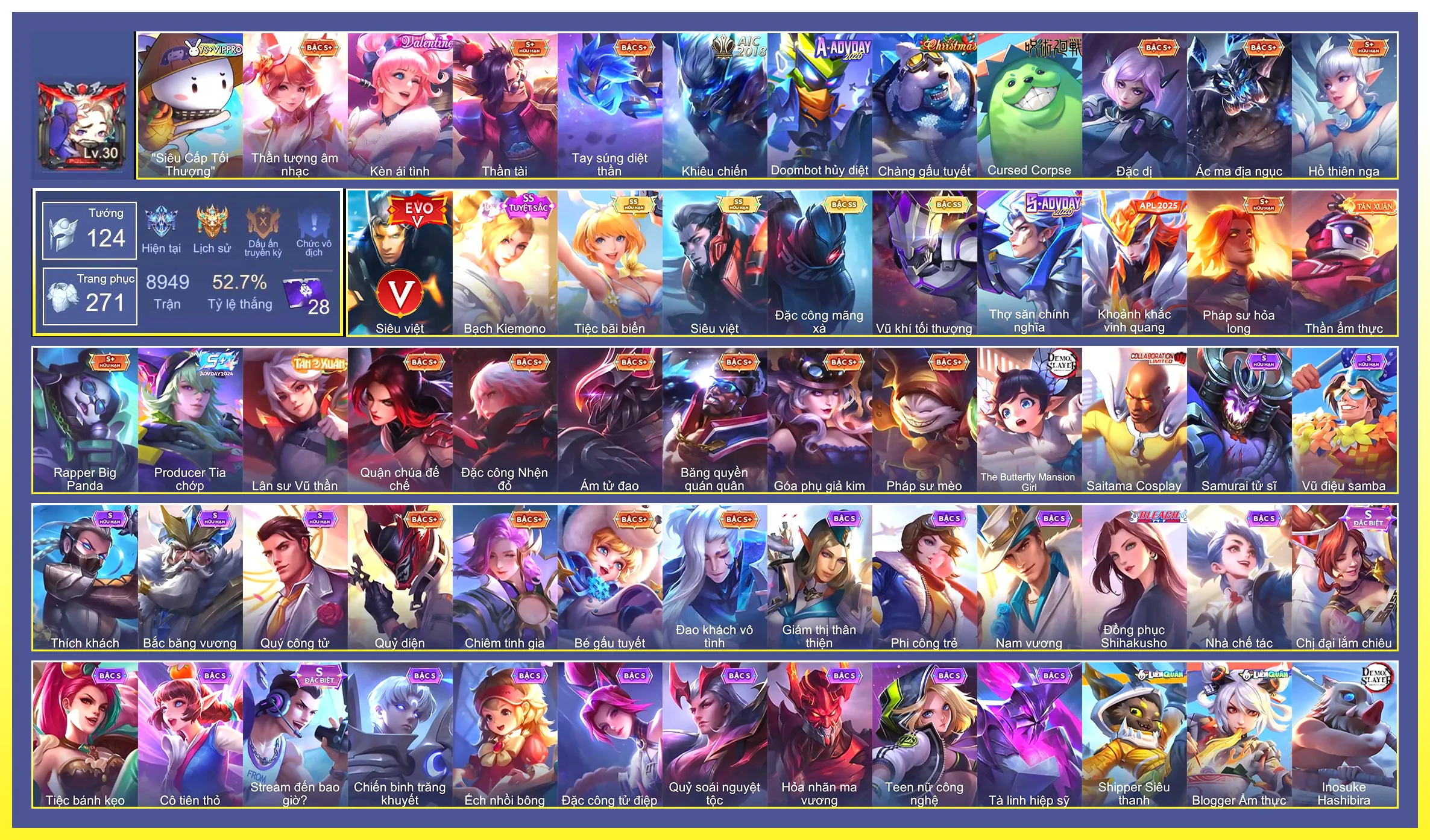 Valhen Vũ khí tối thượng, Violet Tiệc bãi biển, Murad Siêu việt, Airi Bạch Kiemono, Quillen Đặc công mãng xà…