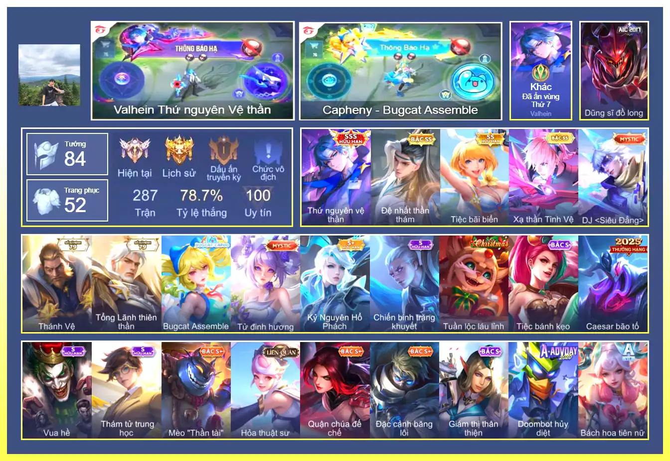 Valhein Thứ Nguyên Vệ Thần, Valhein Đệ nhất thần thám, Violet Tiệc bãi biển, Laville Xạ Thần Tinh Vệ ... MỖI CCCD