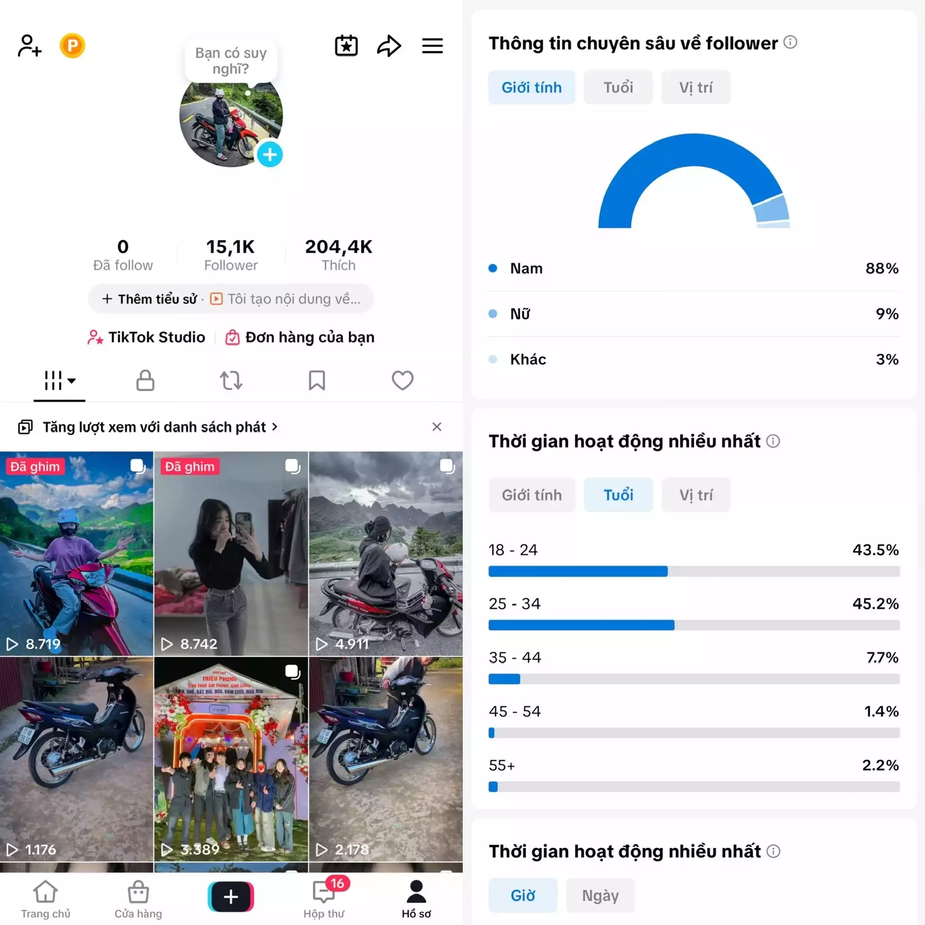 Account TikTok thật, chất lượng cao – tương tác mượt, lên xu hướng dễ. Đổi được Tên - Avt - Username. Trắng thông tin, hỗ trợ liên kết thông tin chính chủ.