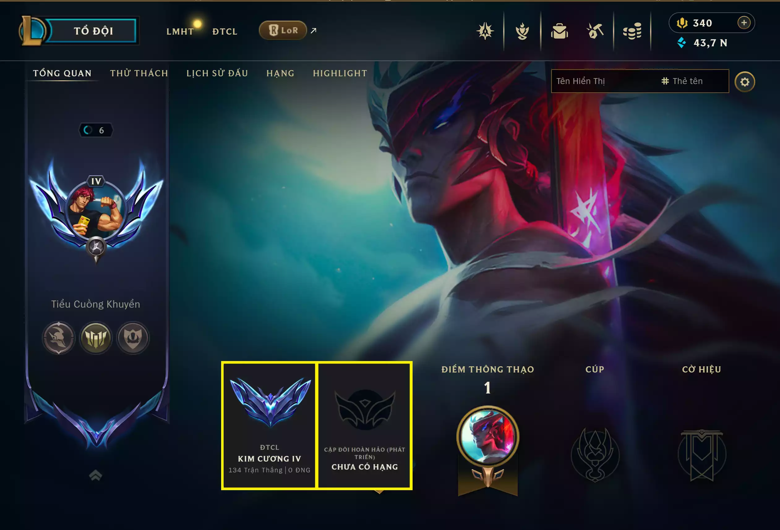 Ảnh 📮Combo TFT Hàng Hiệu Cực Vip - Pet Hàng Hiệu ✅ Ahri Chiêu Hồn Thiên Hồ Tí Nị - Hàng Hiệu ✅ Pet - Aatrox Huyết Nguyệt Tí Nị 🌠 Sàn - Bồng Lai Tiên Cảnh 🌠 Sàn - 4 Sàn Đấu Xanh Đẹp Mắt ⬆️ Chưởng - Công Lý Demacia Sư Vương ➡️ Dư 1 Huy Chương ➡️ Dư 2.225 Pha Lê ✅ 5 Cổng Dịch Chuyển Vip 🍁 Có Thẻ Đổi Tên Nhân Vật Miễn Phí