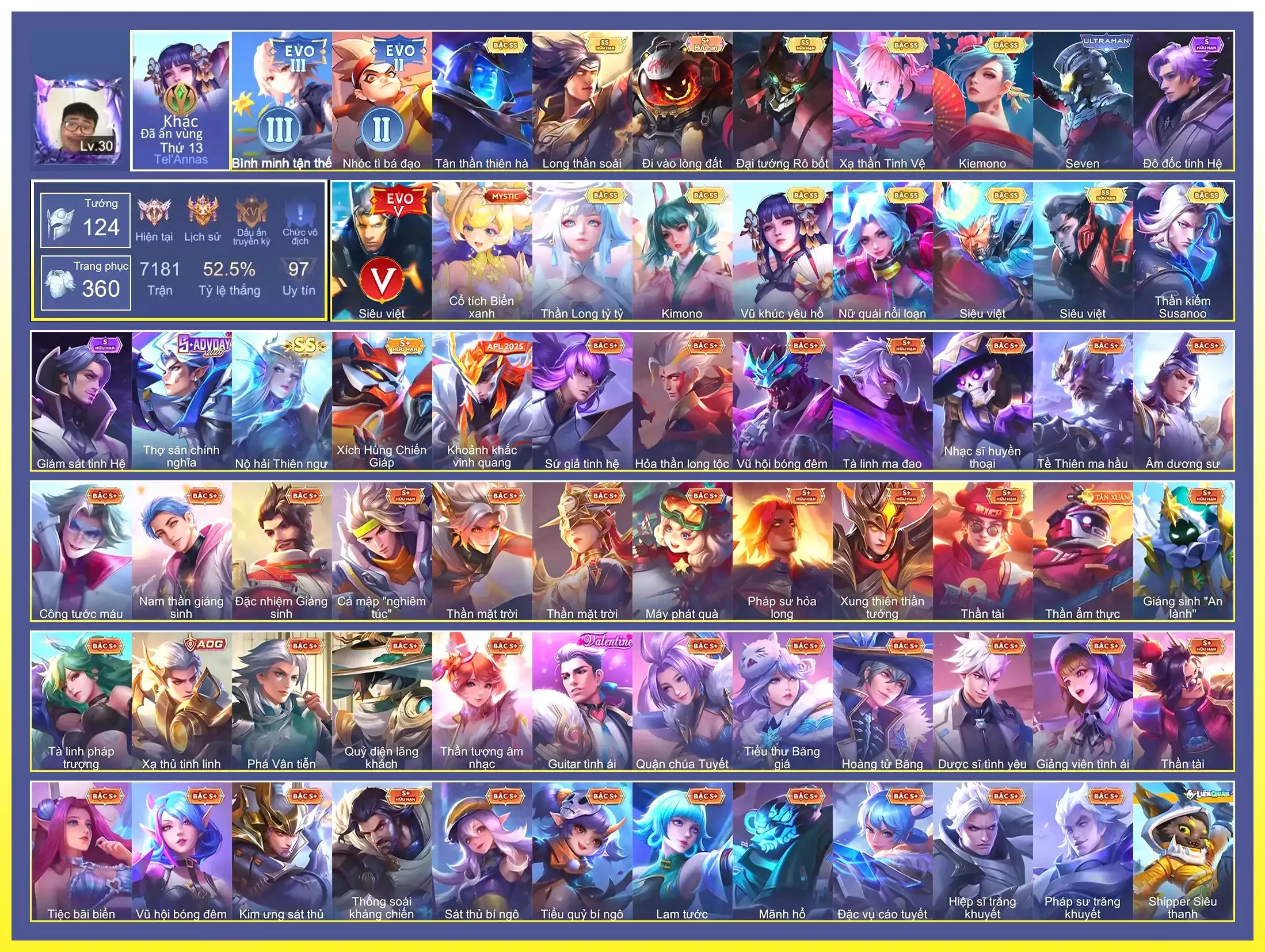 Nak Evo 5, Vio tỷ tỷ, Cap kimono, Tel vũ khúc, Maloch rô bốt…