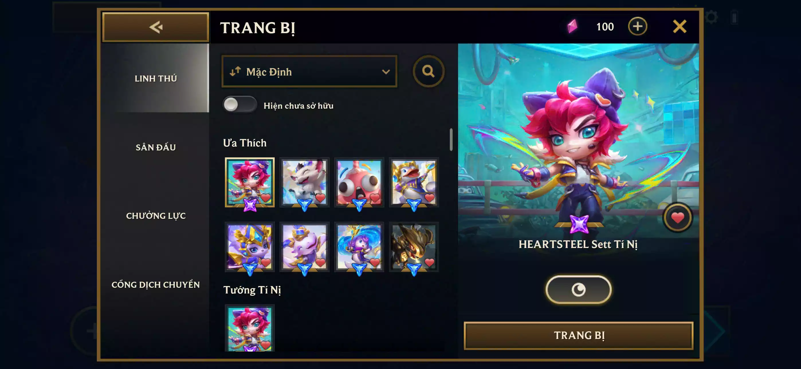 Ảnh 📮 Combo VIP ĐẸP KENG 📮 Set Hearsteel Tí Nị ✅ Sàn - Sân Đấu Sinh Nhật Pengu 6 Tuổi ⬆️ Chưởng Lực - Cung Ánh Sáng Học Viện Chiến Binh 🌠 Dư 450 Pha Lê - Vòng Quay (17/20) +1 Huy Chương 🍁 Có Thẻ Đổi Tên Nhân Vật Miễn Phí