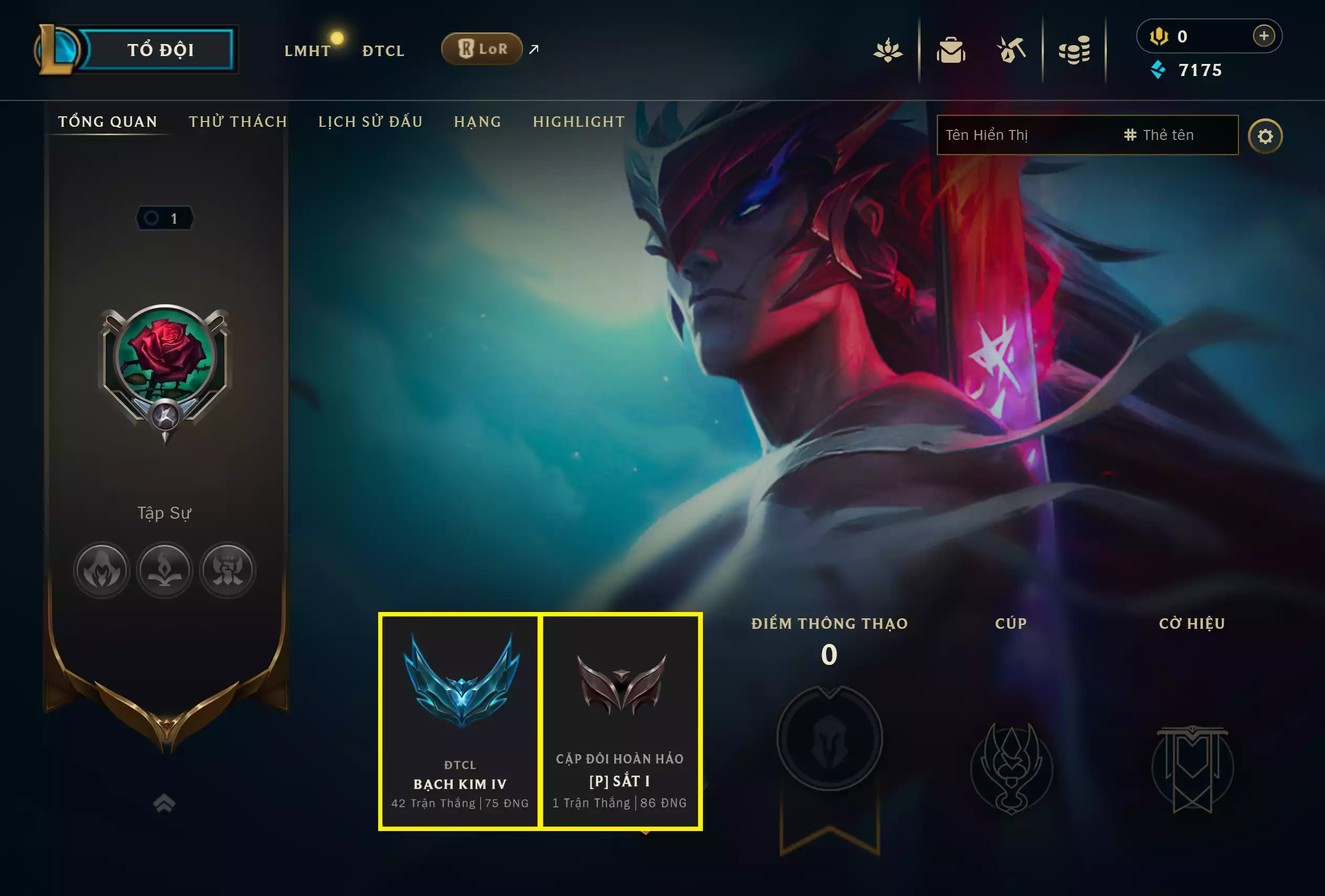 Ảnh 📮Combo Vip - Pet - Chưởng Lực Hàng Hiệu ✅ Aatrox Huyết Nguyệt Tí Nị ⬆️ Chưởng - Thần Kiếm Đoạt Mệnh - Hàng Hiệu 🌠 Sàn - Sân Đấu Yasuo Kiếm Khách 🌠 Sàn - Đường Phố Công Nghệ 🌠 Sàn - Cao Ốc Thành Phố Công Nghệ 🌠 Sàn - Móng Vuốt Mùa Đông ⬆️ Chưởng - Án Tử Cao Bồi ➡️ Dư 150 Xu ➡️ Dư 1.050 Pha Lê ✅ 2 Cổng Dịch Chuyển Vip🍁 Có Thẻ Đổi Tên Nhân Vật Miễn Phí