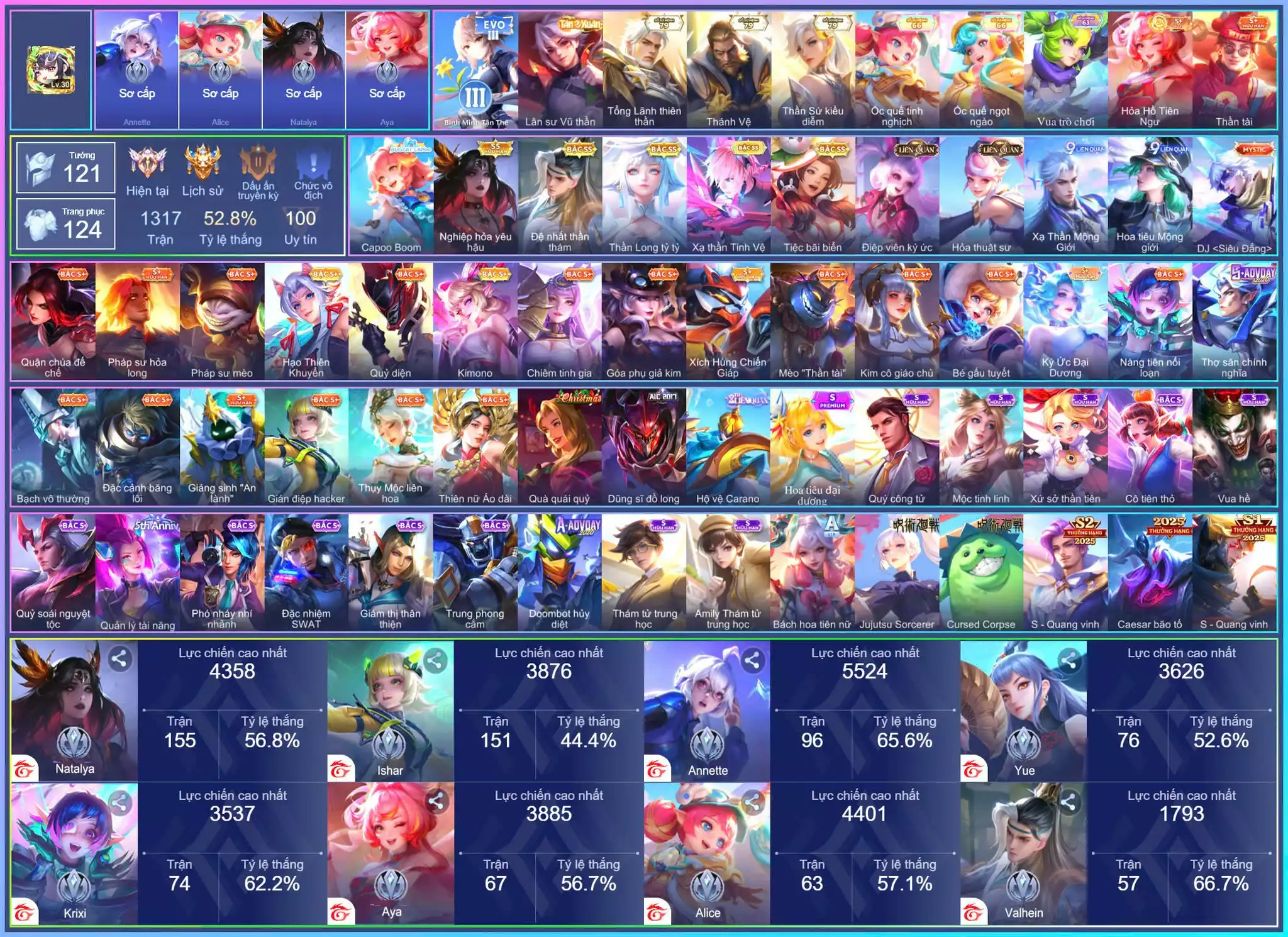 Nata Nghiệp Hỏa, Violet tỷ tỷ, Lavi Tinh hệ, Điêu Thuyền Wave,.. dàn ss xịn