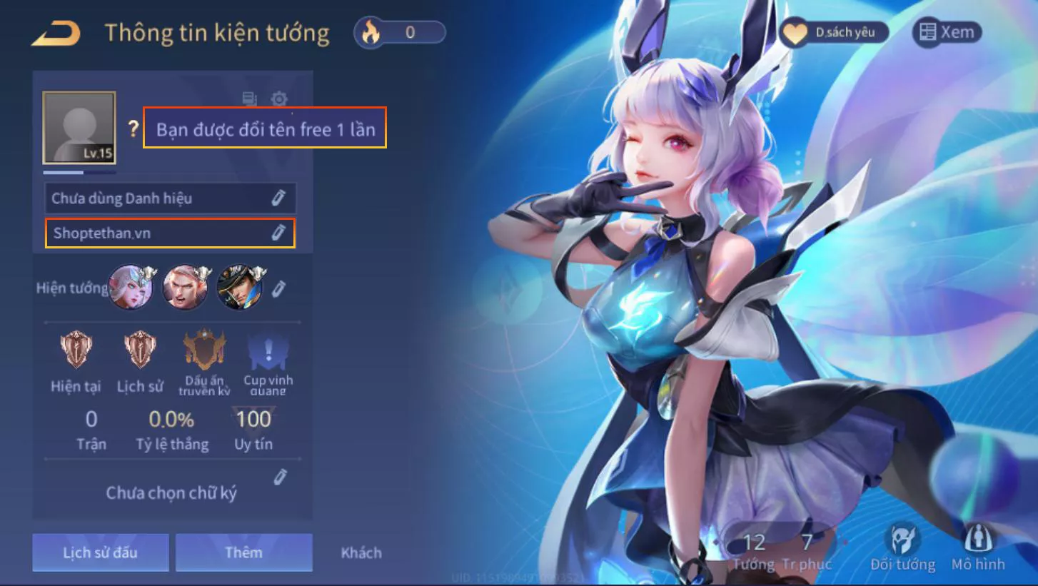 (SUPER SALE) ACC REG: Liliana Wave, sẵn tướng, dư vàng, trắng thông tin