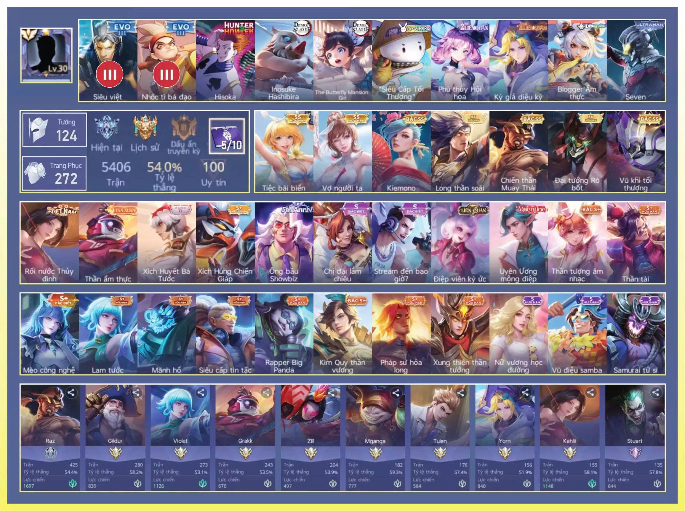 Valhein Vũ khí tối thượng, Yorn Long thần soái, Raz Chiến thần Muay Thái, Violet Tiệc bãi biển, Violet Vợ người ta, Maloch Đại Tướng Robot, Airi Kiemono