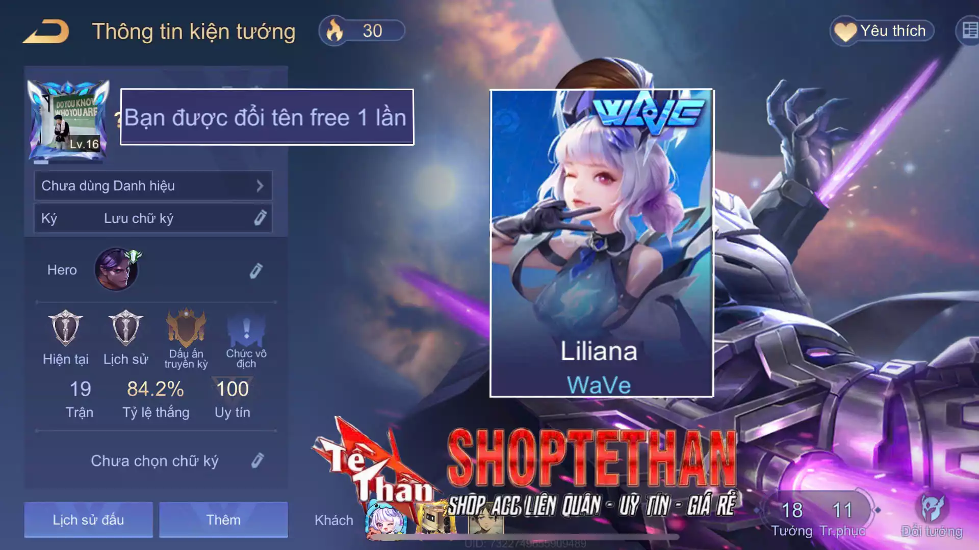 Liliana WaVe...TRẮNG THÔNG TIN