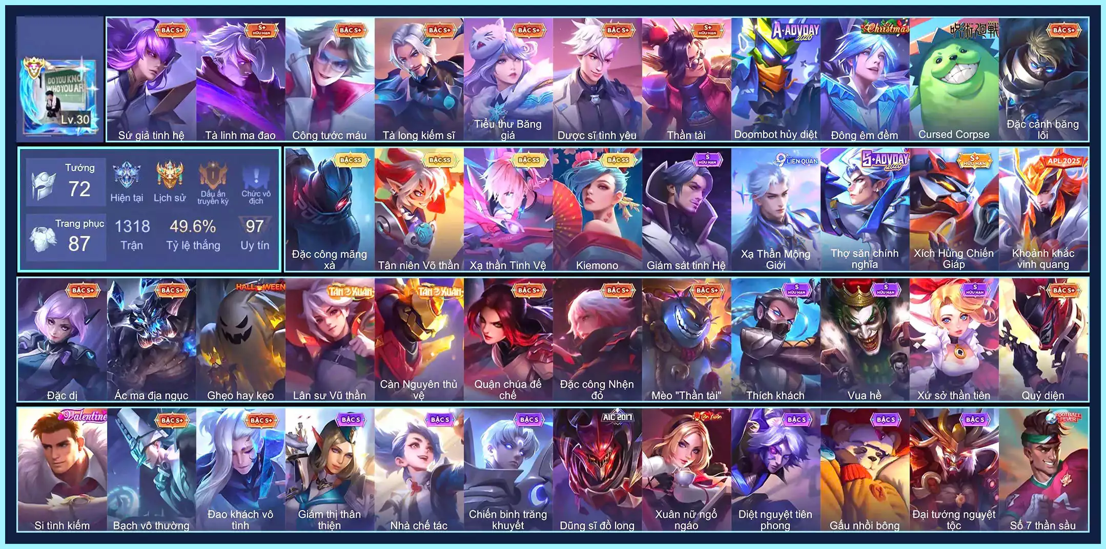 Quillen Đặc công mãng xà, Ngộ Không Tân niên Võ Thần, Laville Xạ Thần Tinh Vệ, Airi Kiemono...TRẮNG THÔNG TIN