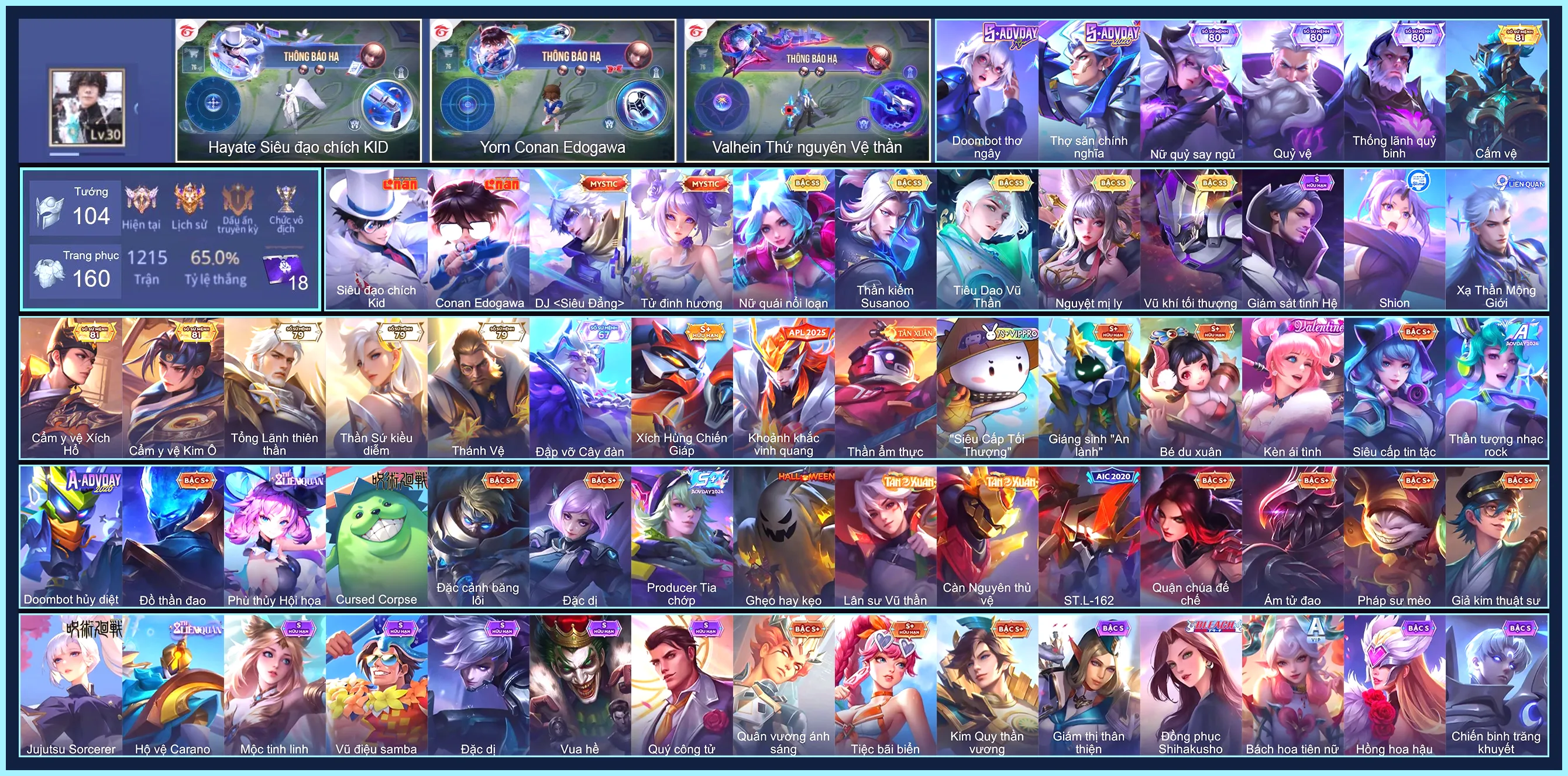 Yorn Conan Edogawa, Hayate Siêu đạo chích Kid...