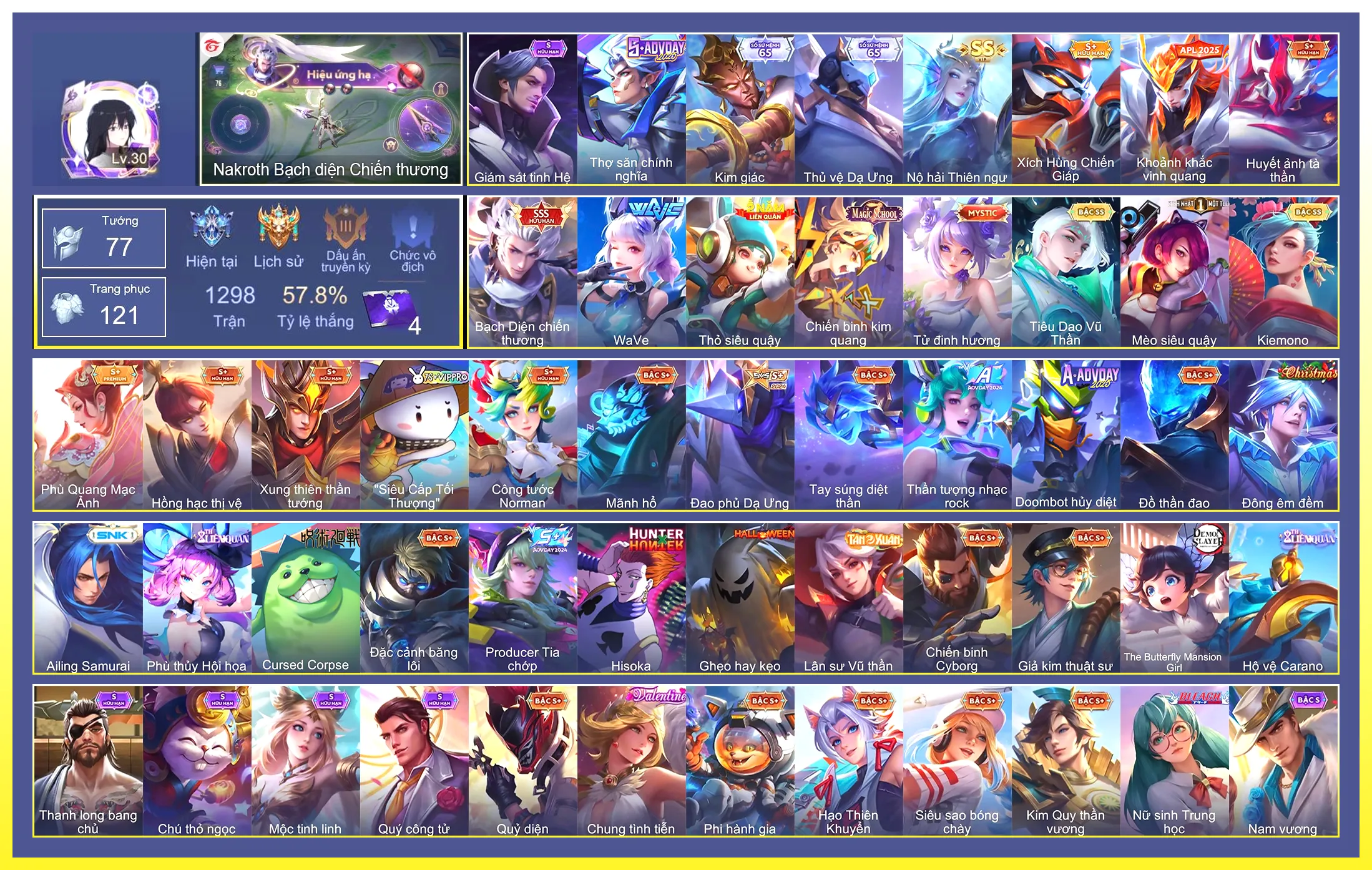 Nakroth Bạch diện chiến thương…