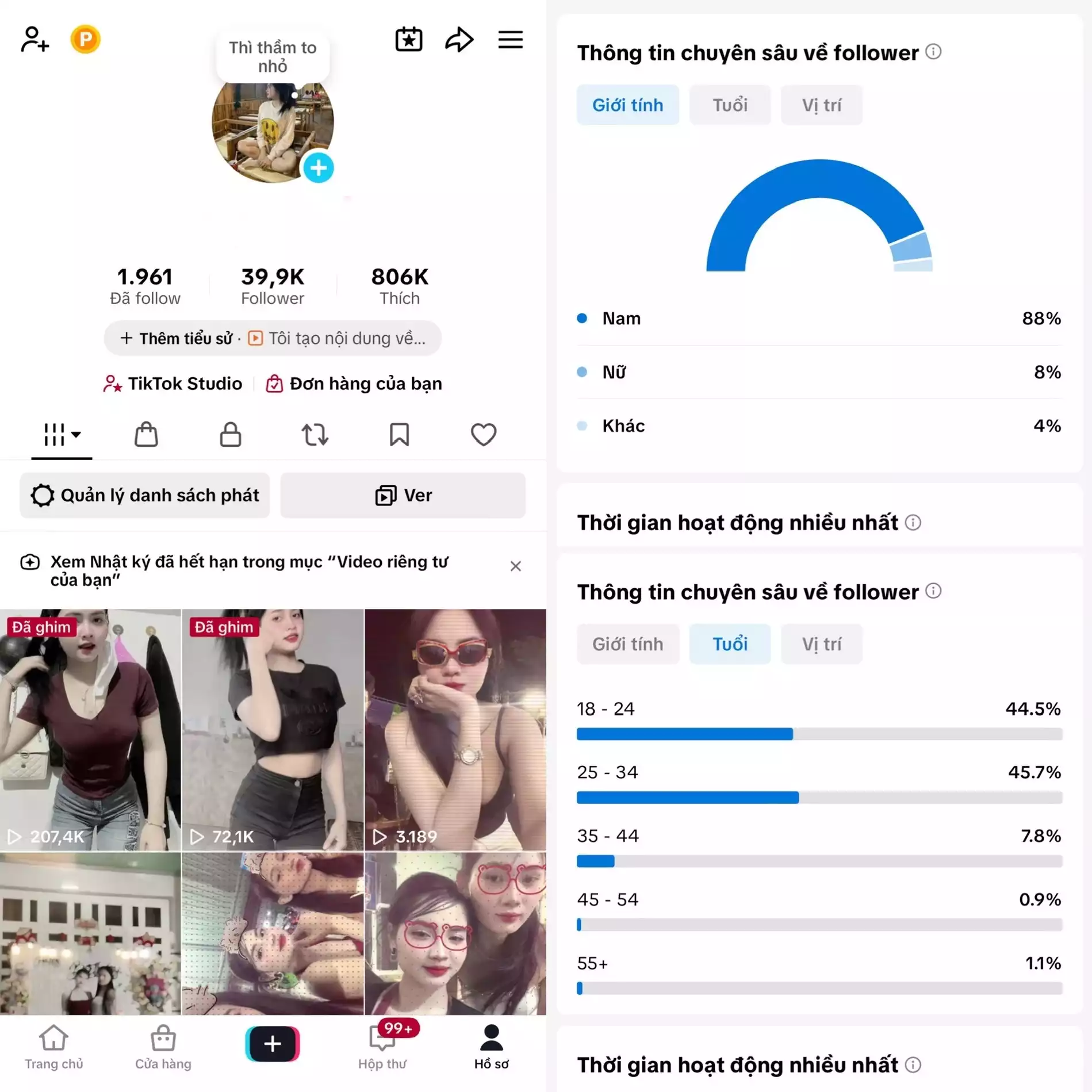 Account TikTok thật, chất lượng cao – tương tác mượt, lên xu hướng dễ. Đổi được Tên - Avt - Username. Trắng thông tin, hỗ trợ liên kết thông tin chính chủ.