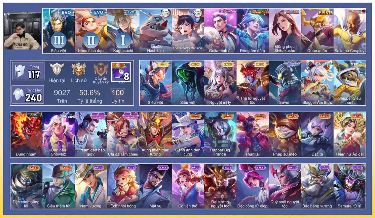 Yorn Thế Tử Nguyệt Tộc, Raz Siêu việt, Arthur Siêu Việt, Liliana Nguyệt mị ly, Florentino SEVEN, Elsu Guitar tình ái