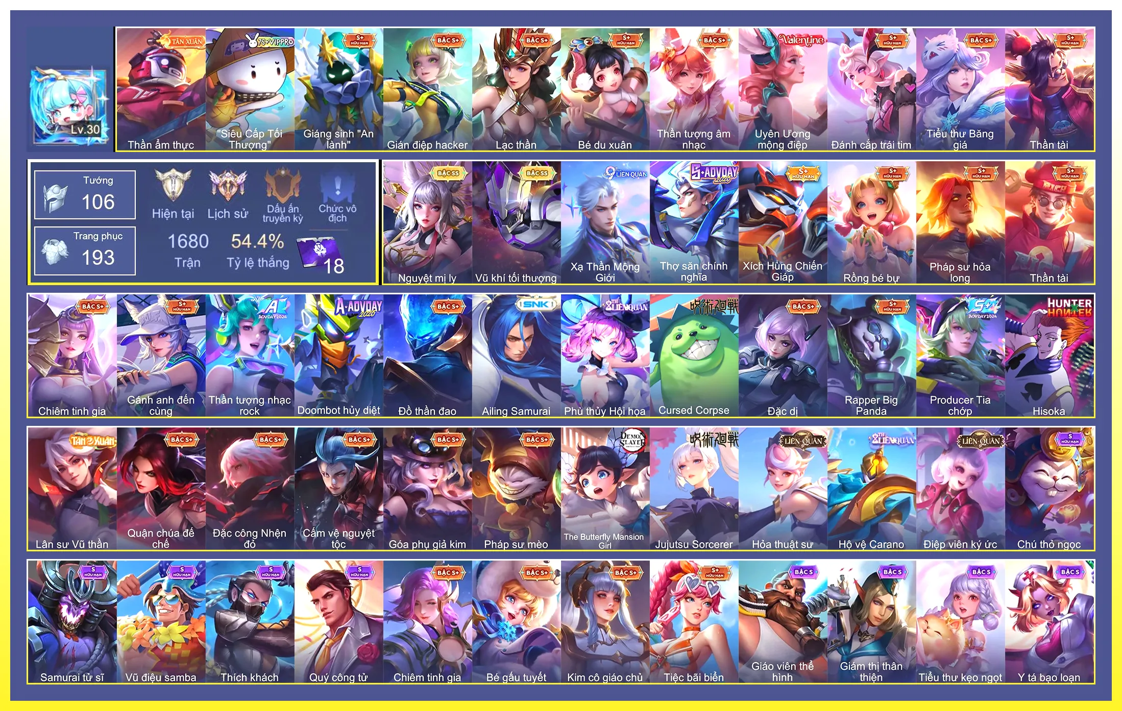 Valhein Vũ khí tối thượng, Liliana Nguyệt mị ly…