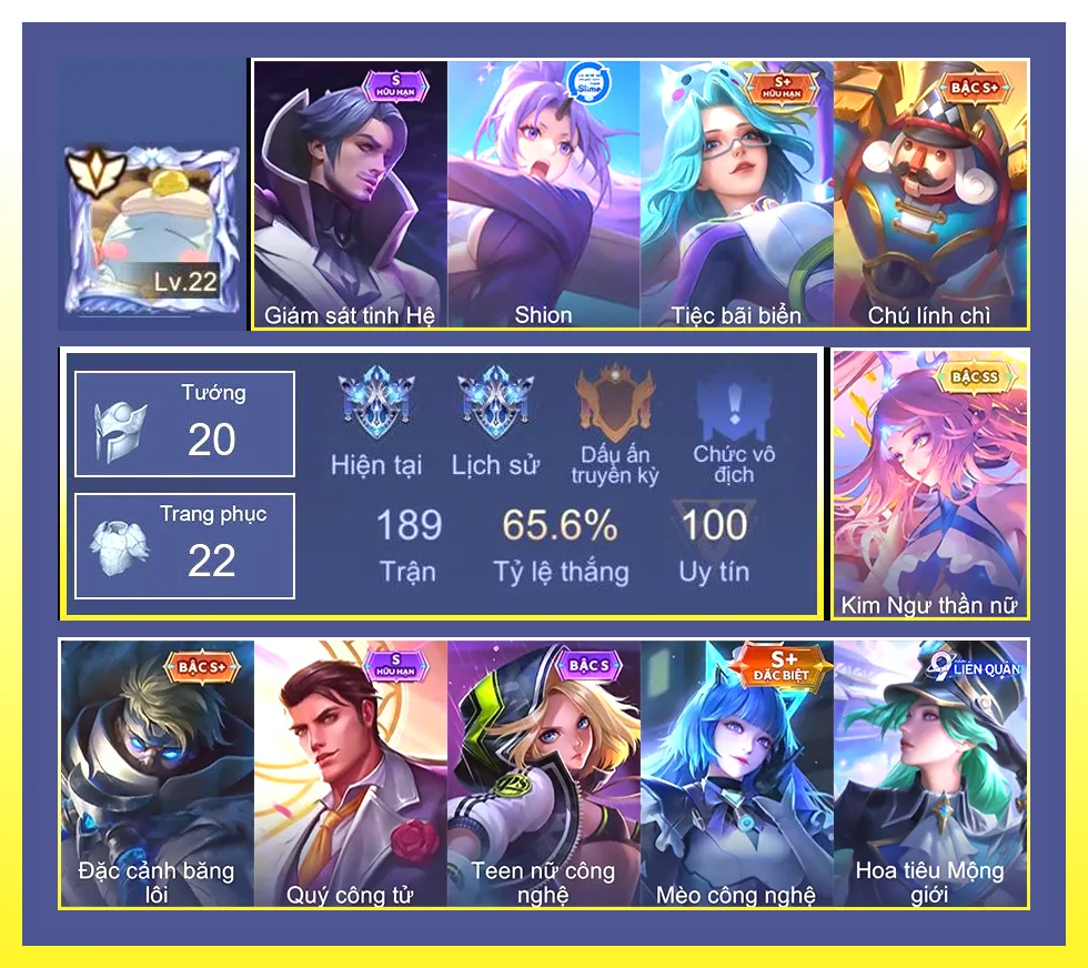 Butterfly Kim ngư thần nữ…Trắng thông tin không liên kết