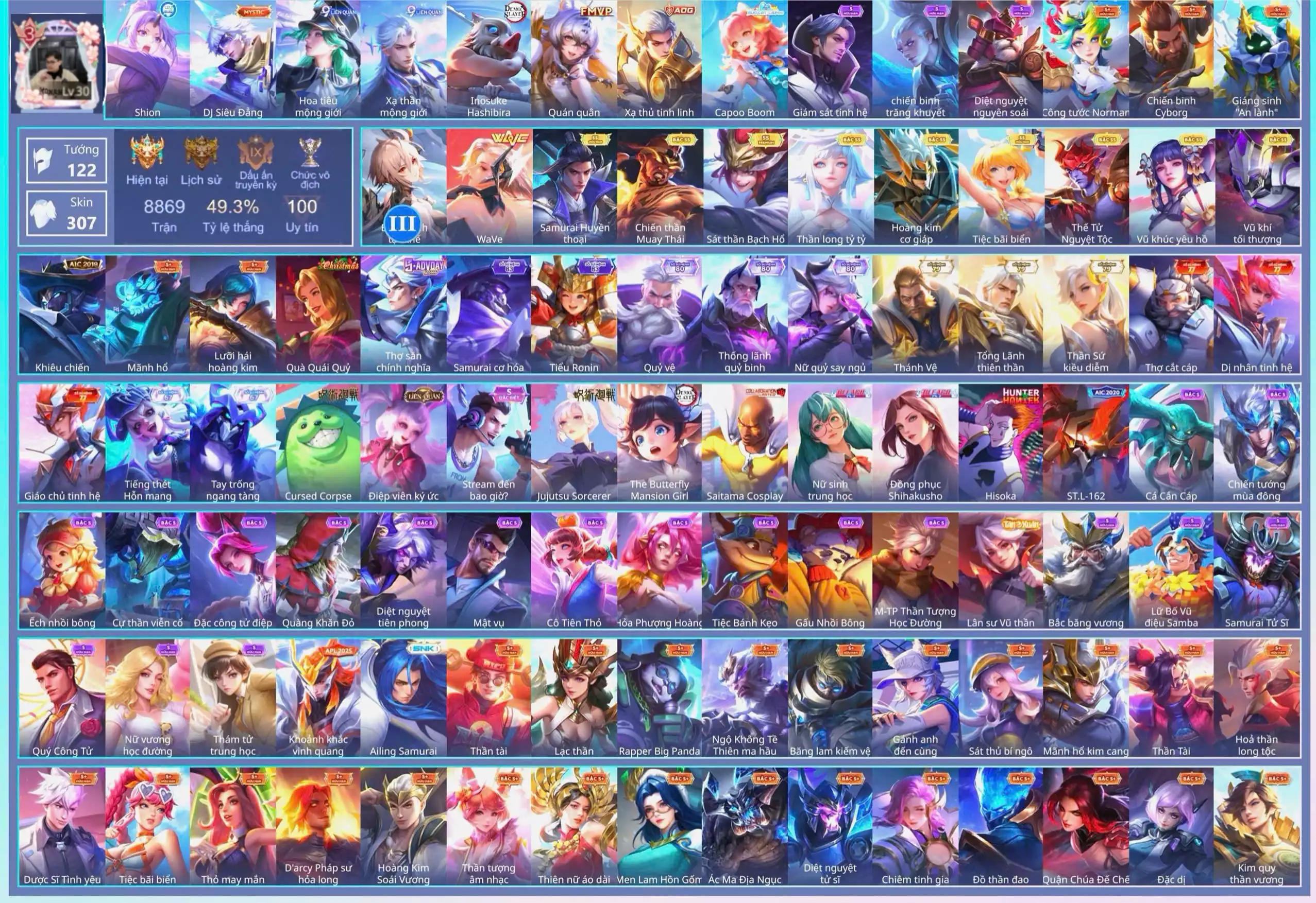 Florentino Hisoka, Violet Thần long tỷ tỷ, Ryoma Samurai Huyền thoại, Yena WaVe, Enzo Sát thần Bạch Hổ, Bijan Hoàng kim cơ giáp,Raz Chiến thần Muay Thái