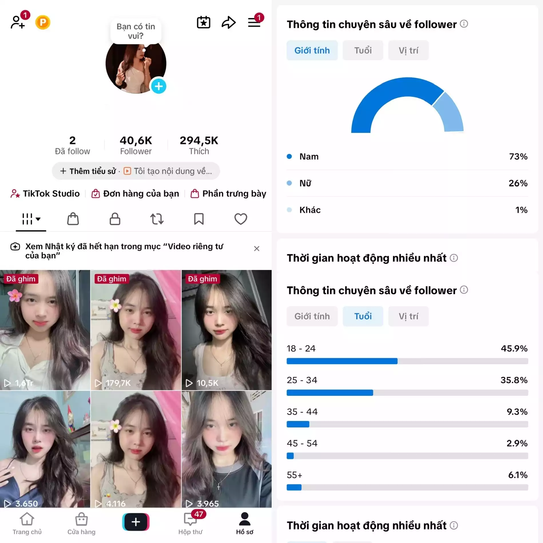 Account TikTok thật, chất lượng cao – tương tác mượt, lên xu hướng dễ. Đổi được Tên - Avt - Username. Trắng thông tin, hỗ trợ liên kết thông tin chính chủ.