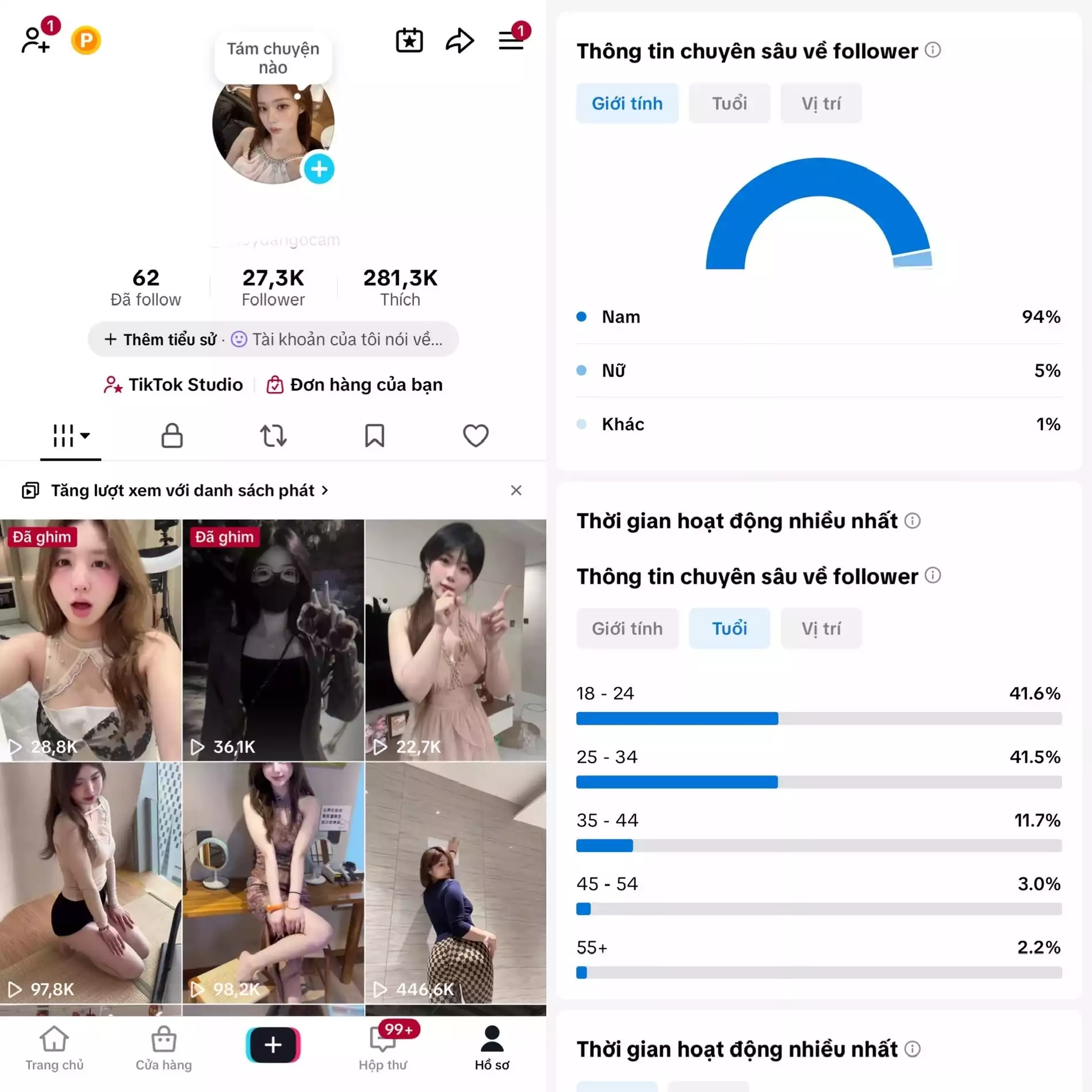 Account TikTok thật, chất lượng cao – tương tác mượt, lên xu hướng dễ. Đổi được Tên - Avt - Username. Trắng thông tin, hỗ trợ liên kết thông tin chính chủ.