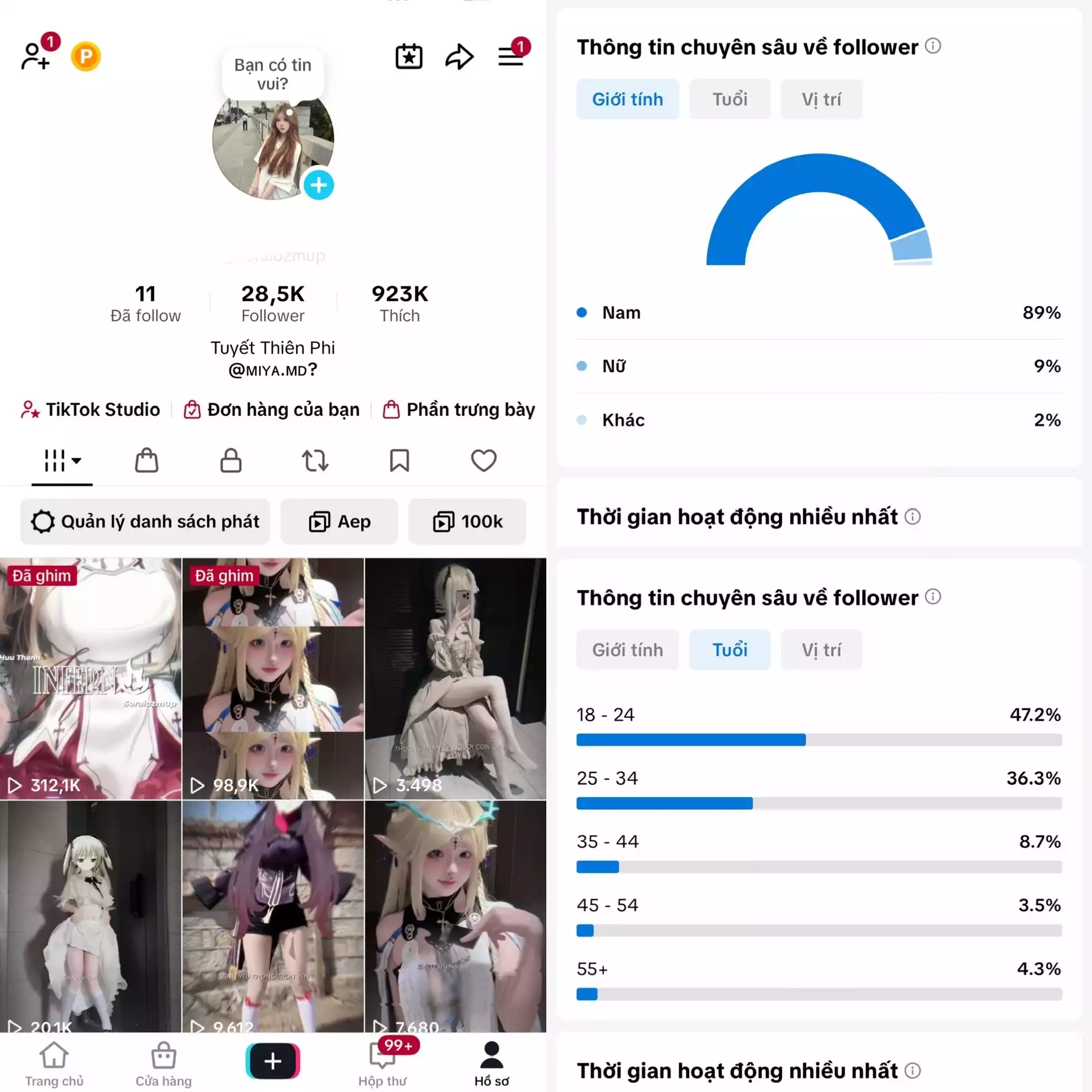 Account TikTok thật, chất lượng cao – tương tác mượt, lên xu hướng dễ. Đổi được Tên - Avt - Username. Trắng thông tin, hỗ trợ liên kết thông tin chính chủ.
