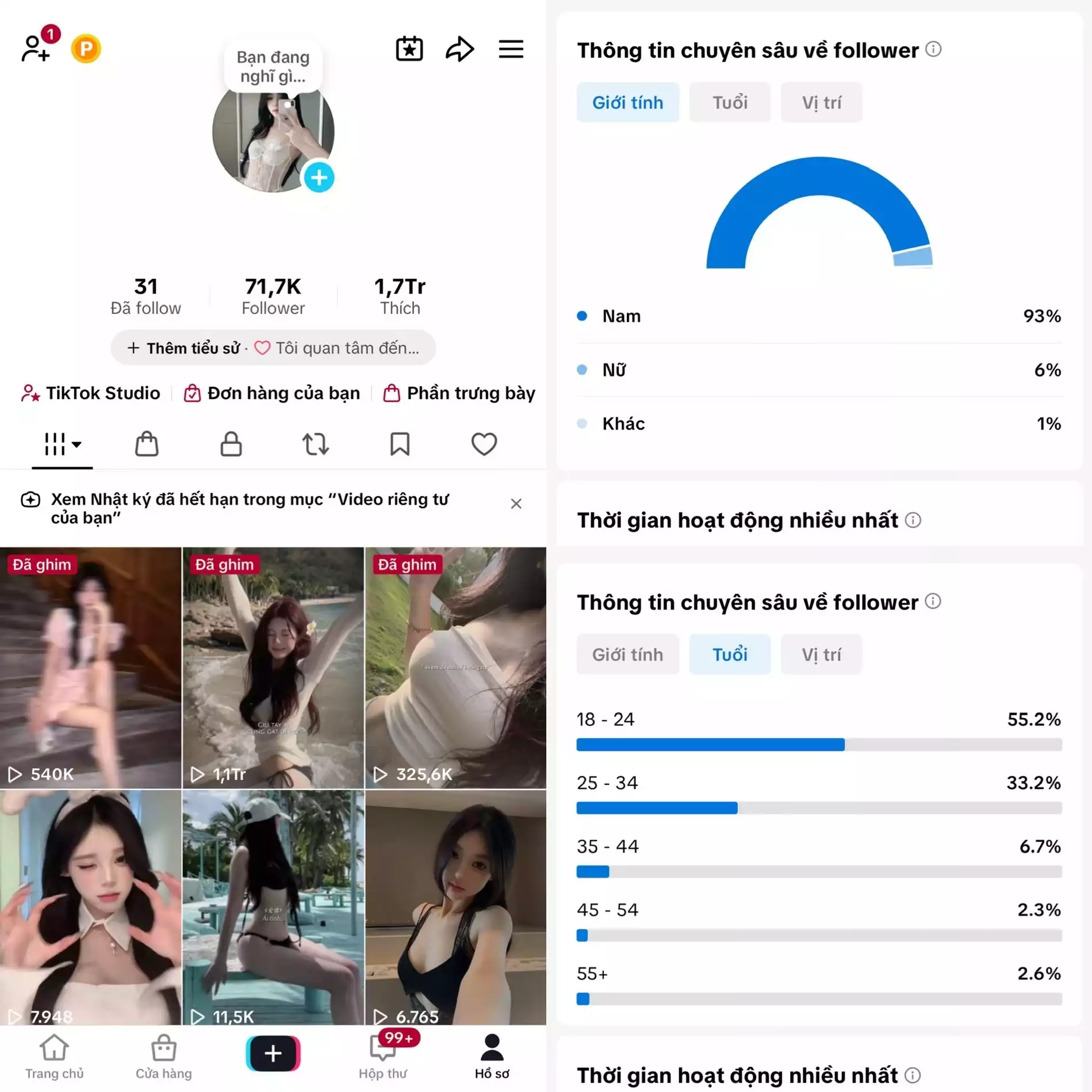 Account TikTok thật, chất lượng cao – tương tác mượt, lên xu hướng dễ. Đổi được Tên - Avt - Username. Trắng thông tin, hỗ trợ liên kết thông tin chính chủ.