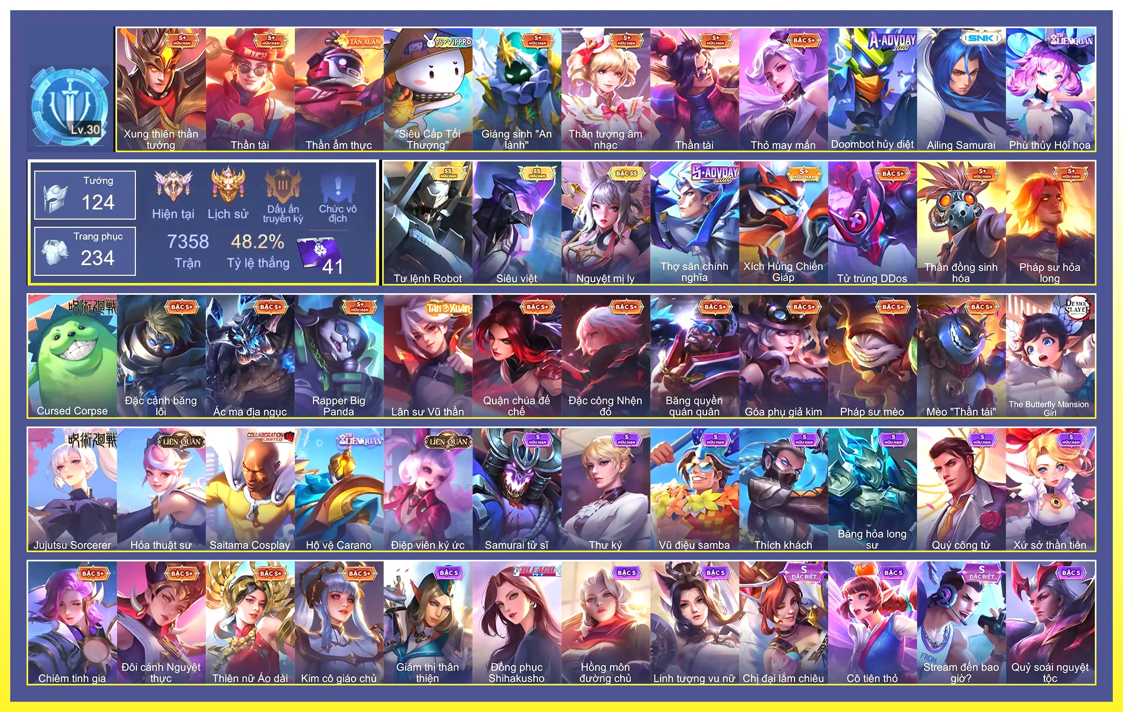 Liliana Nguyệt mị ly, Zephys Siêu việt, Lữ Bố Tư lệnh Robot…Trắng thông tin không liên kết