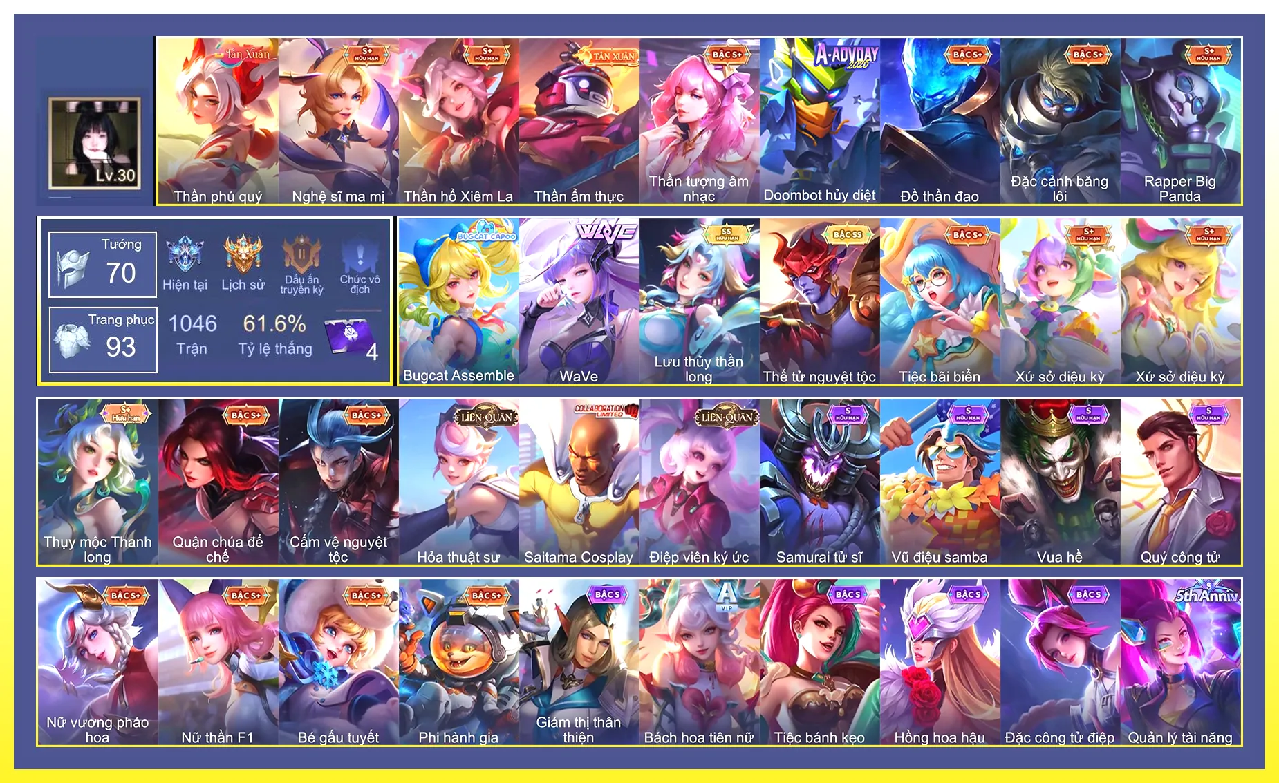 Liliana Lưu Thủy Thần Long, Yorn Thế Tử Nguyệt Tộc, Sinestrea WaVe…