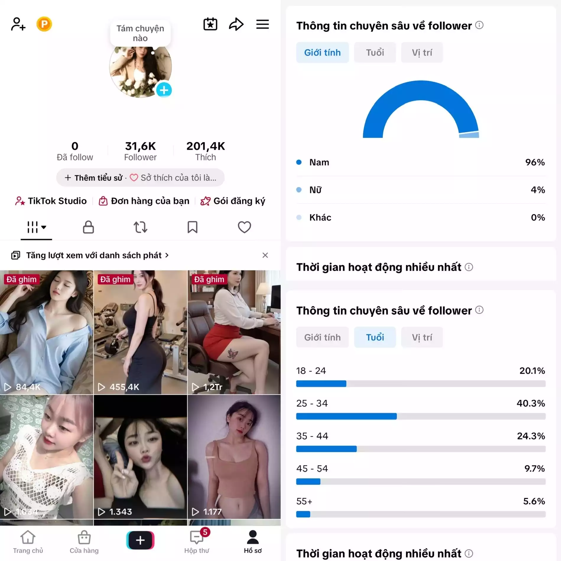 Account TikTok thật, chất lượng cao – tương tác mượt, lên xu hướng dễ. Đổi được Tên - Avt - Username. Trắng thông tin, hỗ trợ liên kết thông tin chính chủ.