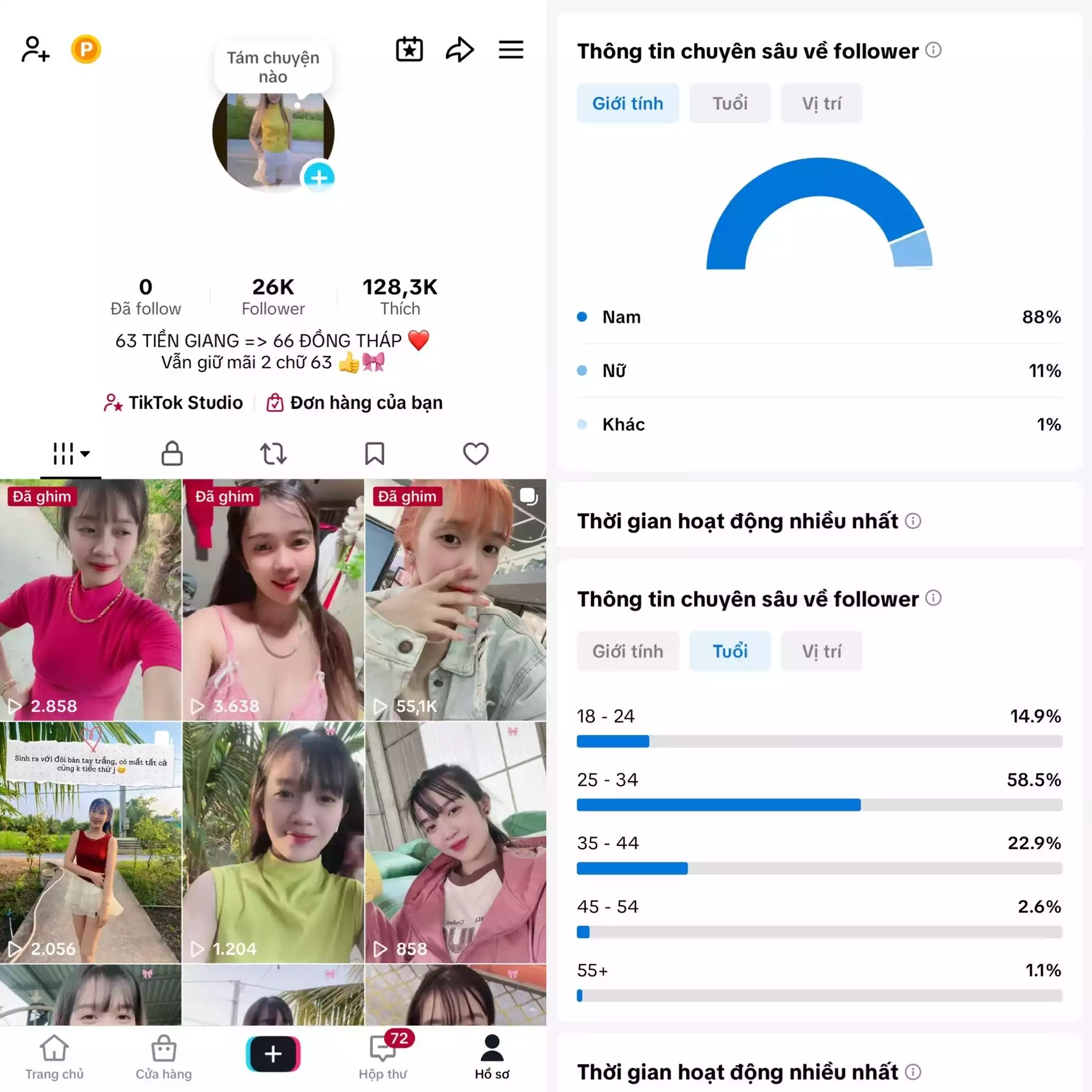 Account TikTok thật, chất lượng cao – tương tác mượt, lên xu hướng dễ. Đổi được Tên - Avt - Username. Trắng thông tin, hỗ trợ liên kết thông tin chính chủ.
