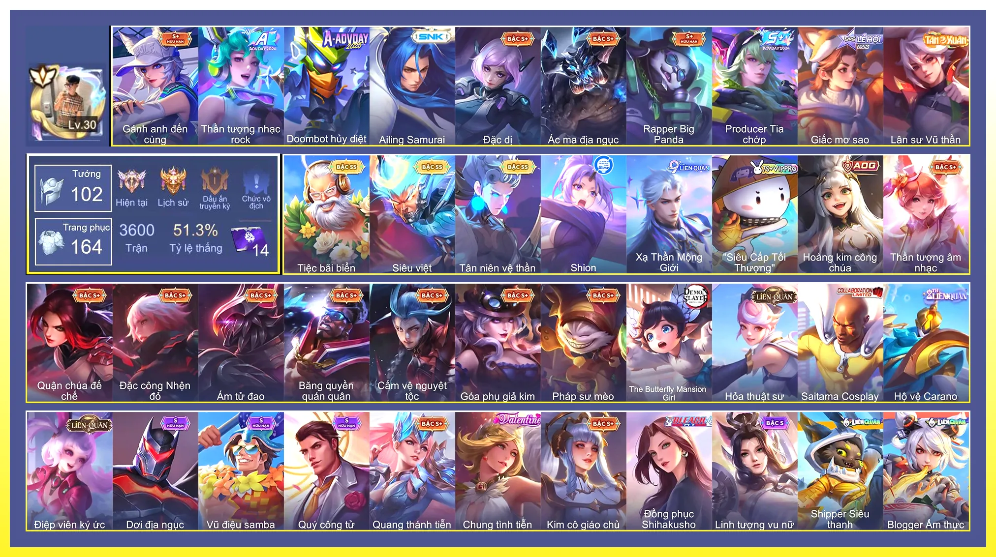 Gildur Tiệc Bãi Biển, Tulen Tân niên vệ thần, Ngộ Không Siêu việt…Trắng thông tin không liên kết