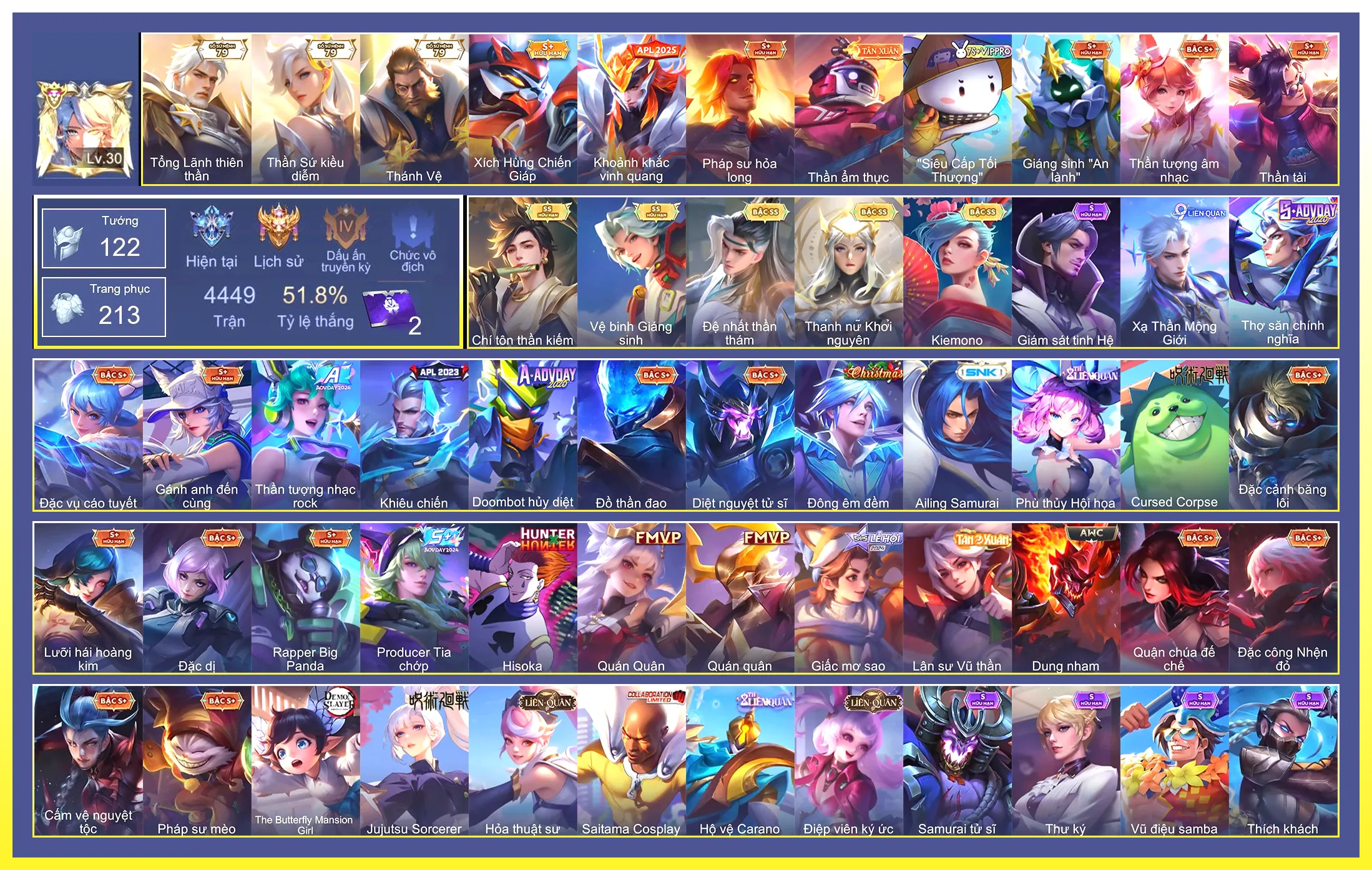 Valhein Đệ nhất thần thám, Butterfly Thánh nữ khởi nguyên, Airi Kiemono, Laville Vệ binh giáng sinh, Murad Chí tôn thần kiếm…