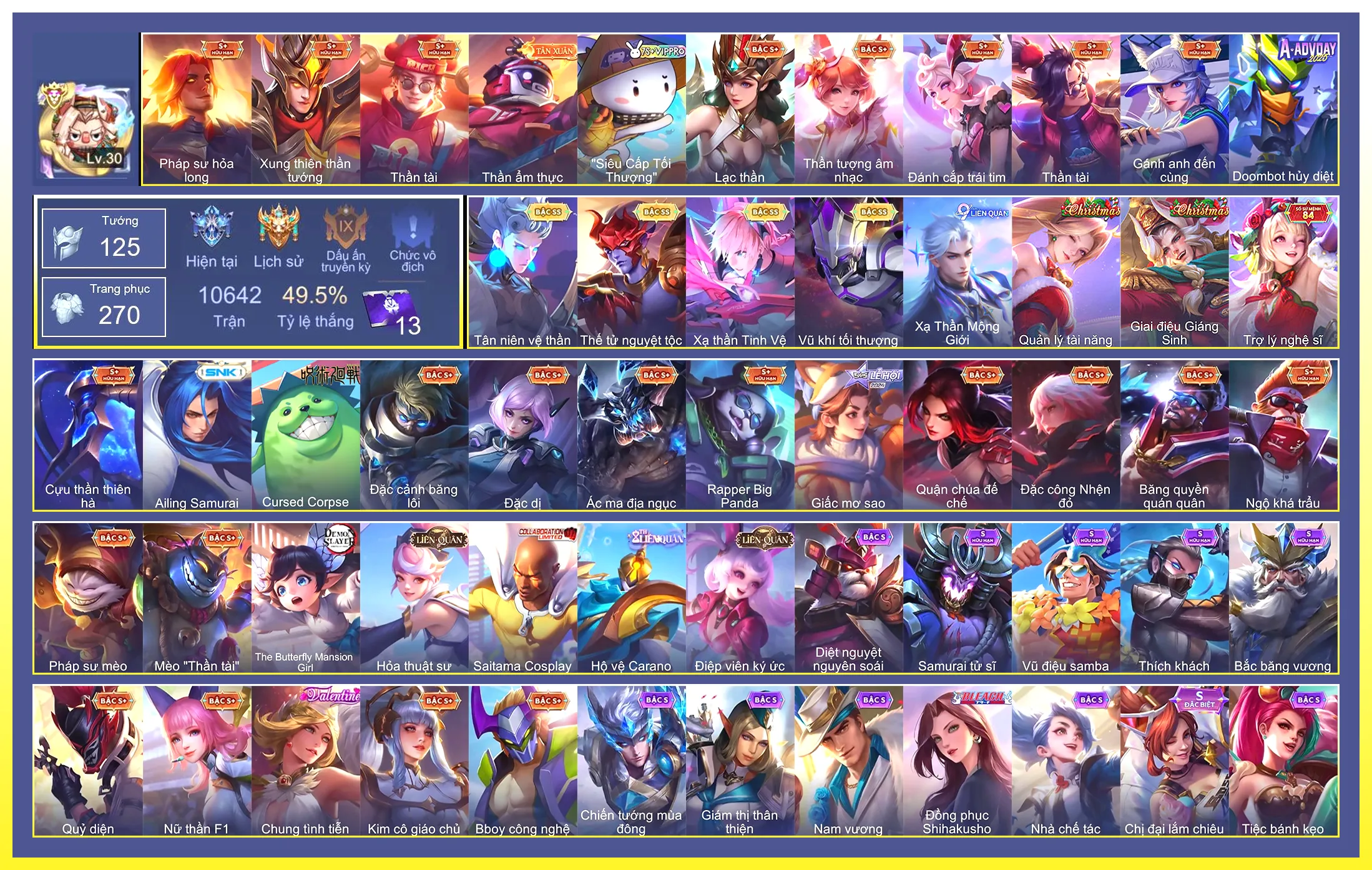 Valhein Vũ khí tối thượng, Yorn Thế Tử Nguyệt Tộc, Tulen Tân niên vệ thần, Laville Xạ Thần Tinh Vệ…