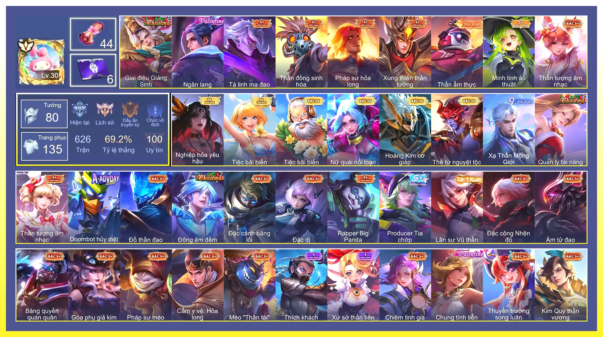 Yorn Thế Tử Nguyệt Tộc, Violet Tiệc bãi biển, Gildur Tiệc Bãi Biển, Butterfly Nữ Quái Nổi Loạn, Natalya nghiệp hỏa yêu hậu, Bijan Hoàng kim cơ giáp…