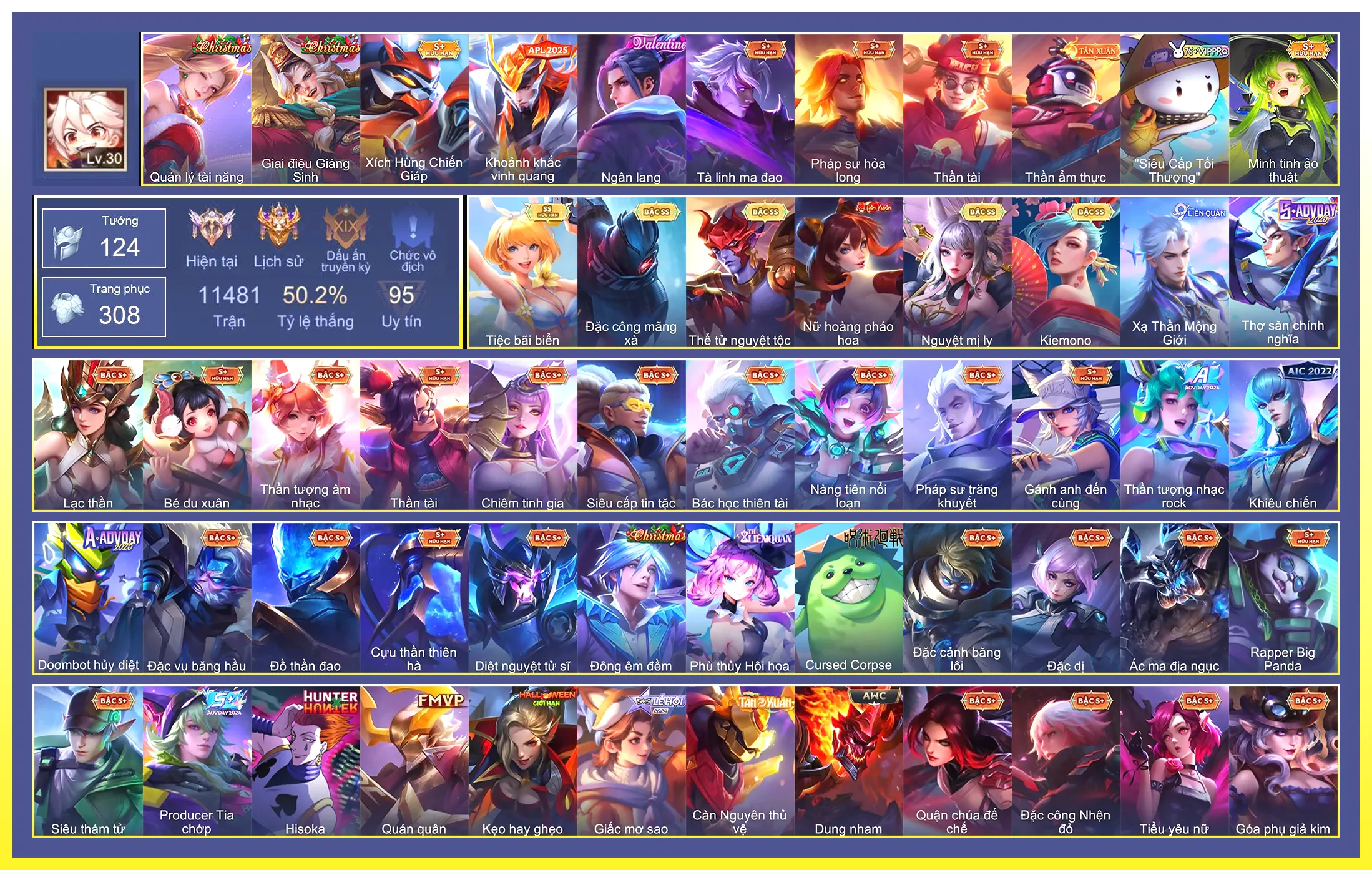 Yorn Thế Tử Nguyệt Tộc, Violet Tiệc bãi biển, Airi Kiemono, Quillen Đặc công mãng xà, Liliana Nguyệt mị ly…