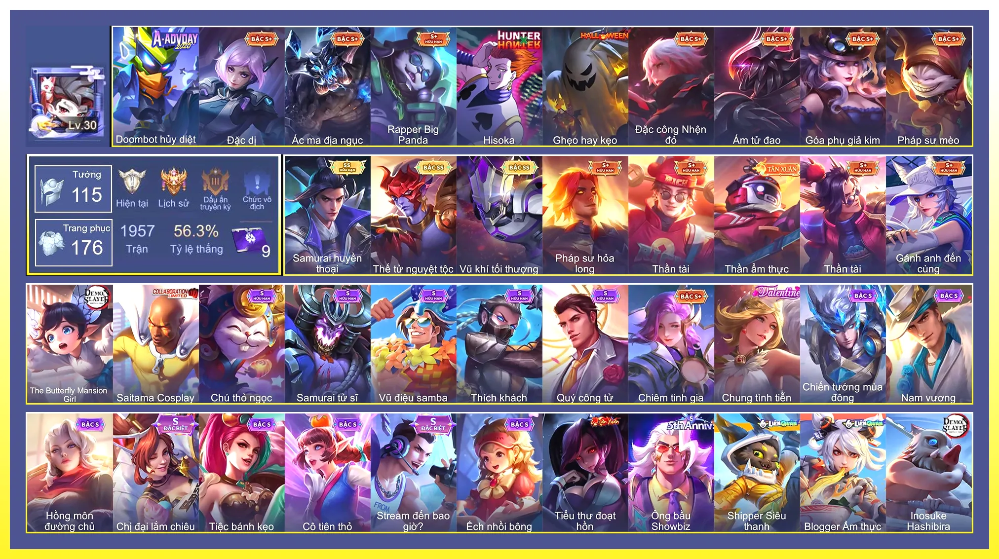 Ryoma samurai,Yorn thế tử nguyệt tộc…Trắng thông tin